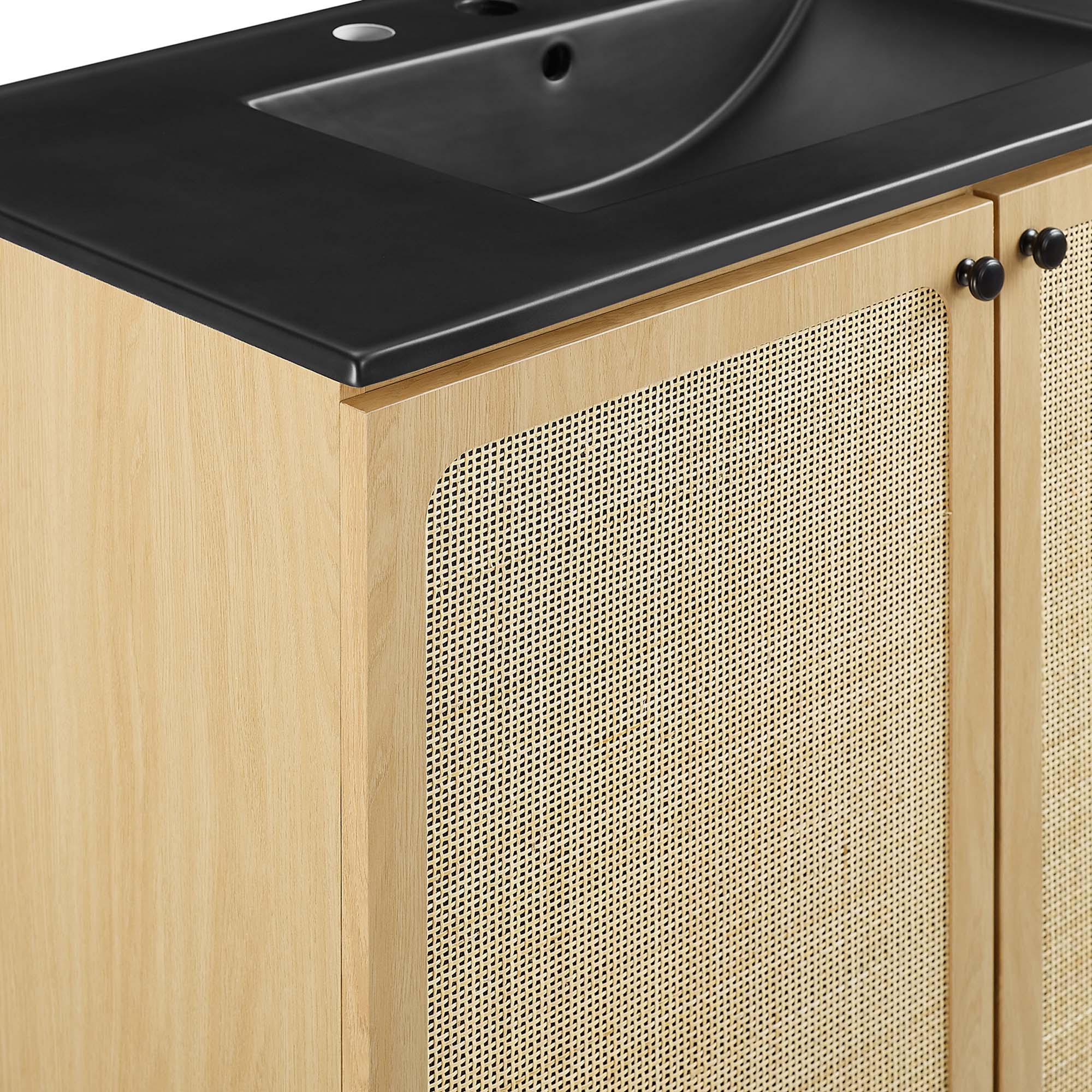 Chaucer Bathroom Vanity with Black Basin Included by Modway