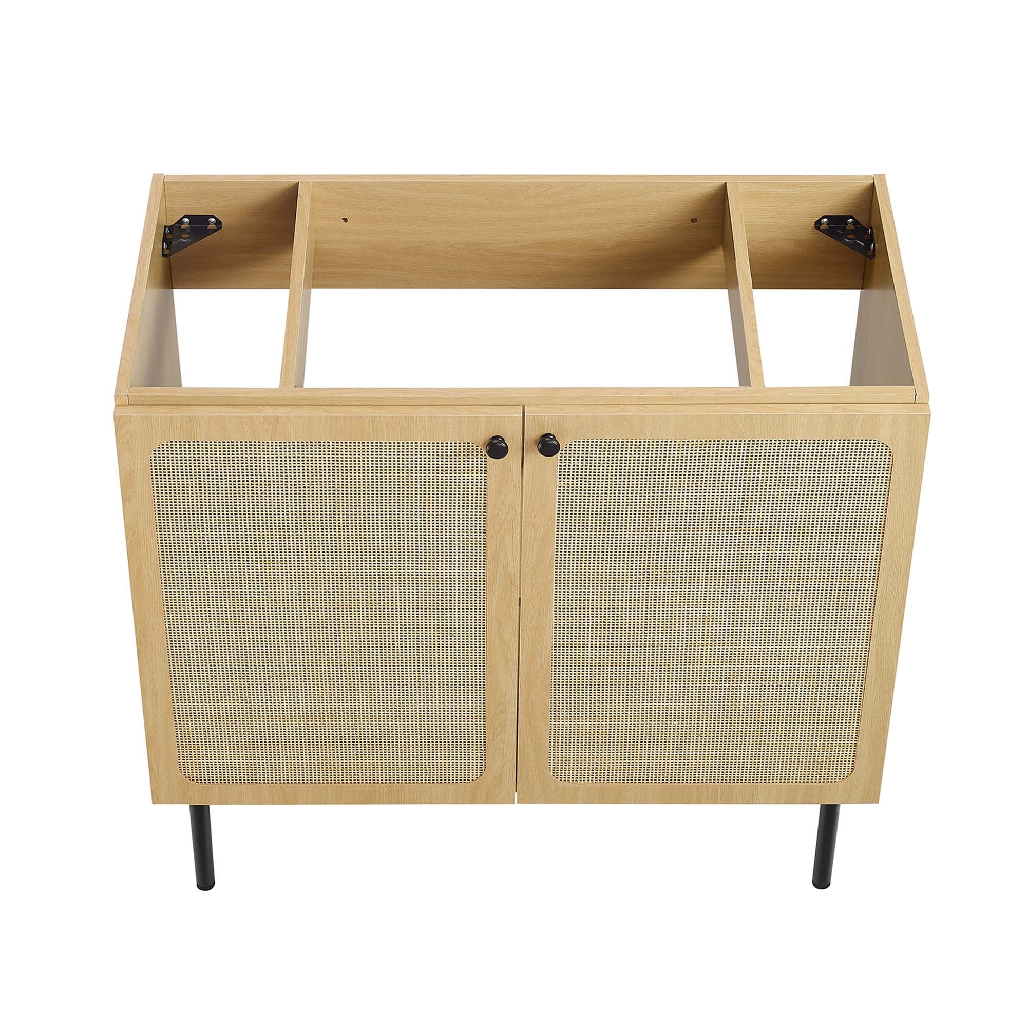 Chaucer Bathroom Vanity with Black Basin Included by Modway