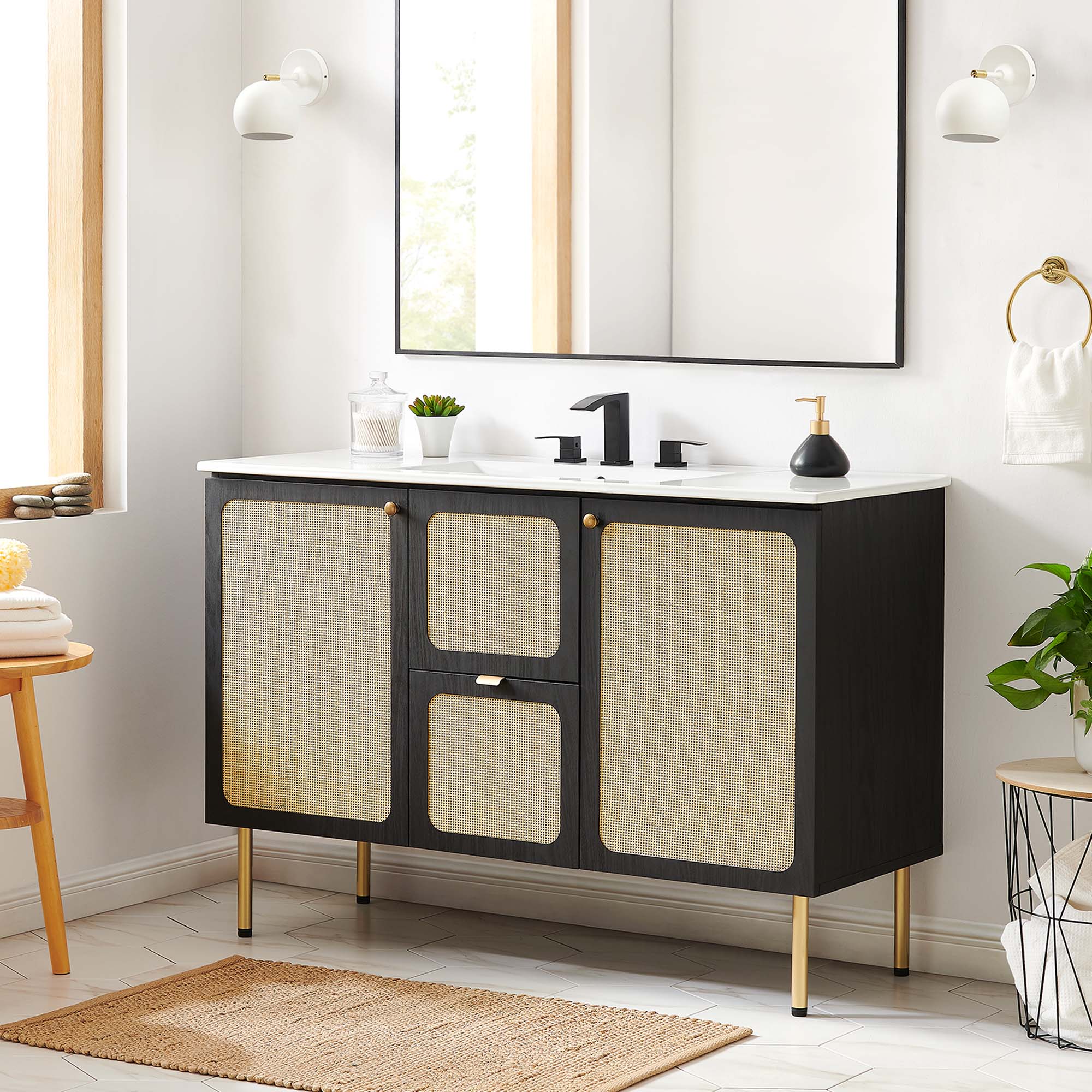 Chaucer 48" Bathroom Vanity with White Basin Included by Modway