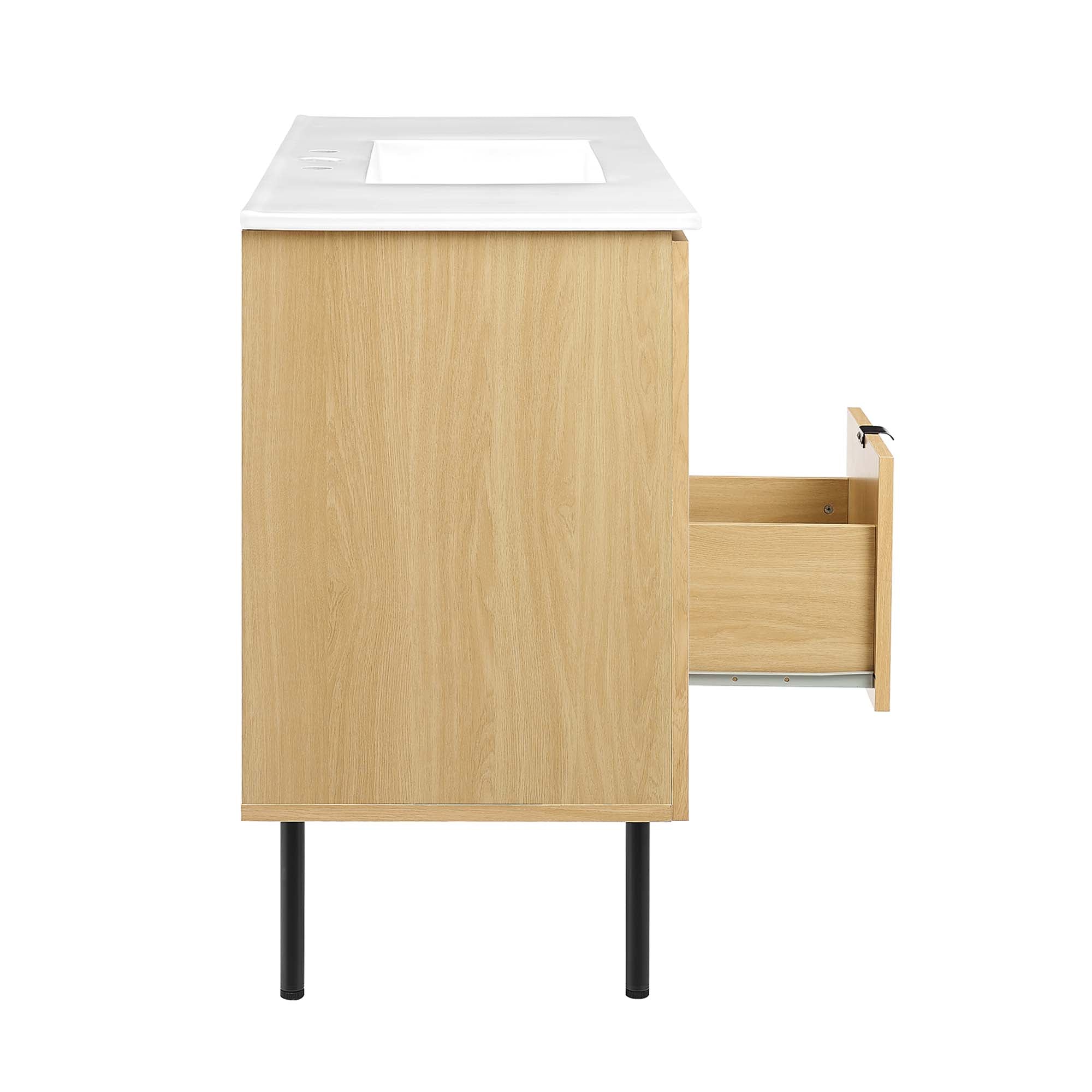 Chaucer 48" Bathroom Vanity with White Basin Included by Modway
