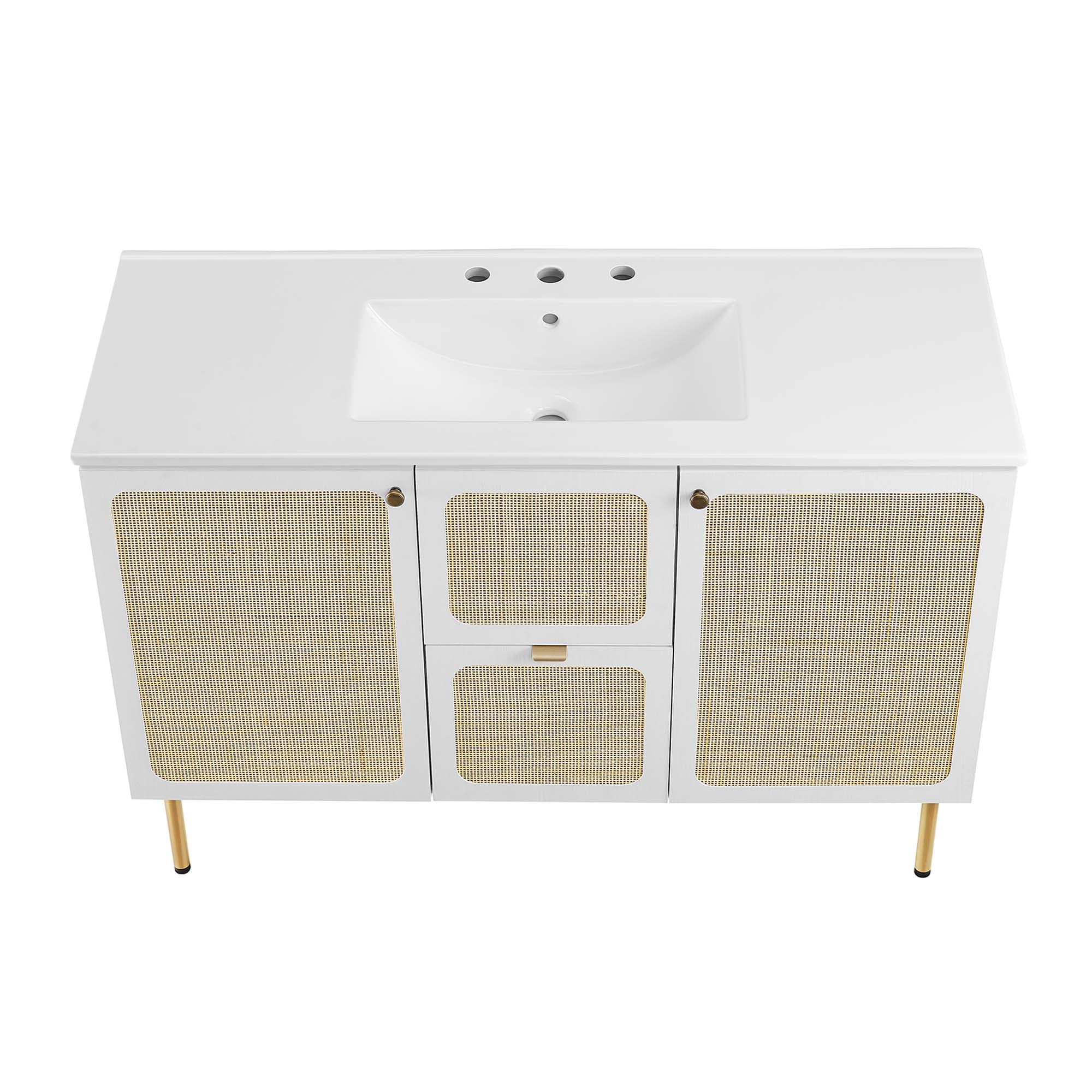 Chaucer 48" Bathroom Vanity with White Basin Included by Modway
