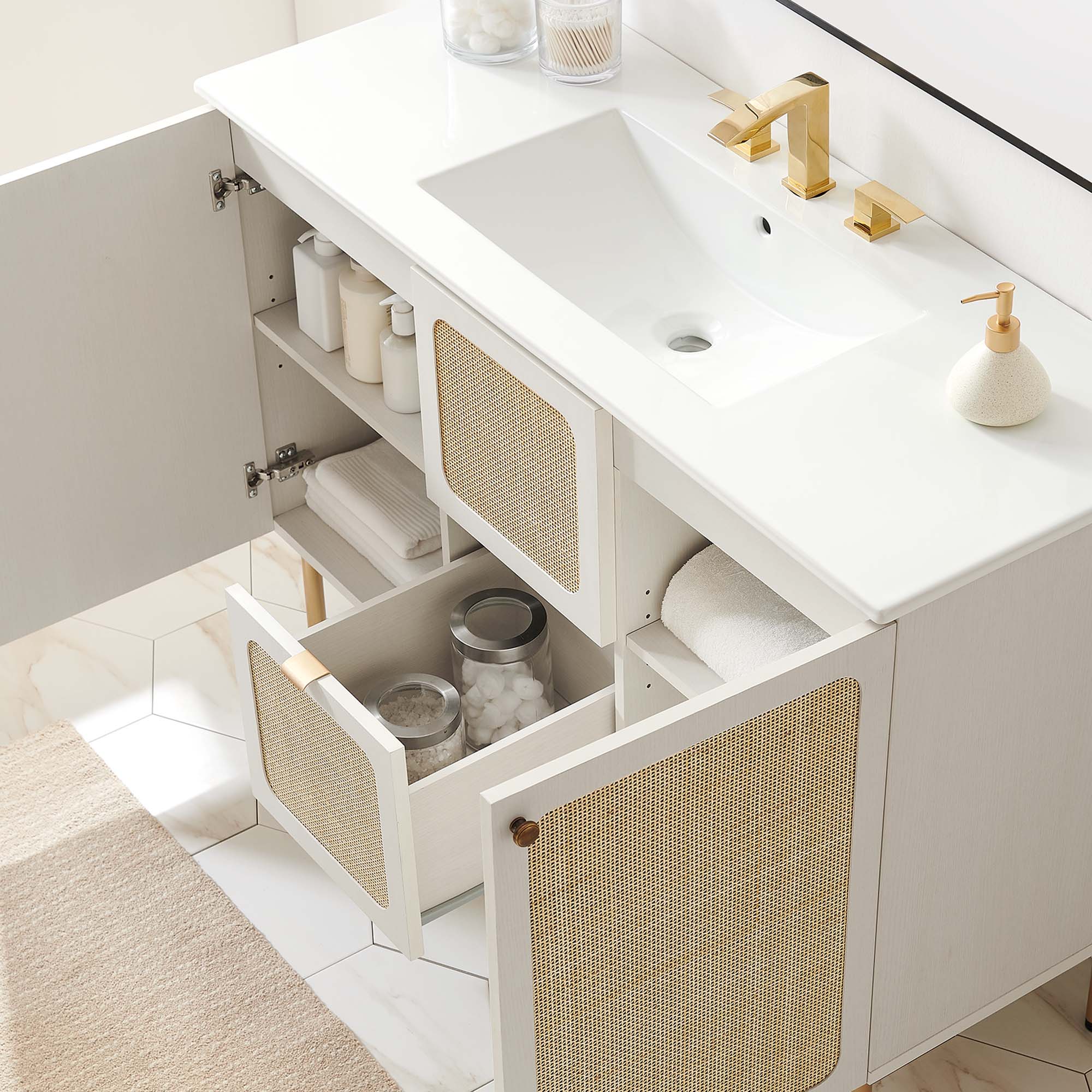 Chaucer 48" Bathroom Vanity with White Basin Included by Modway