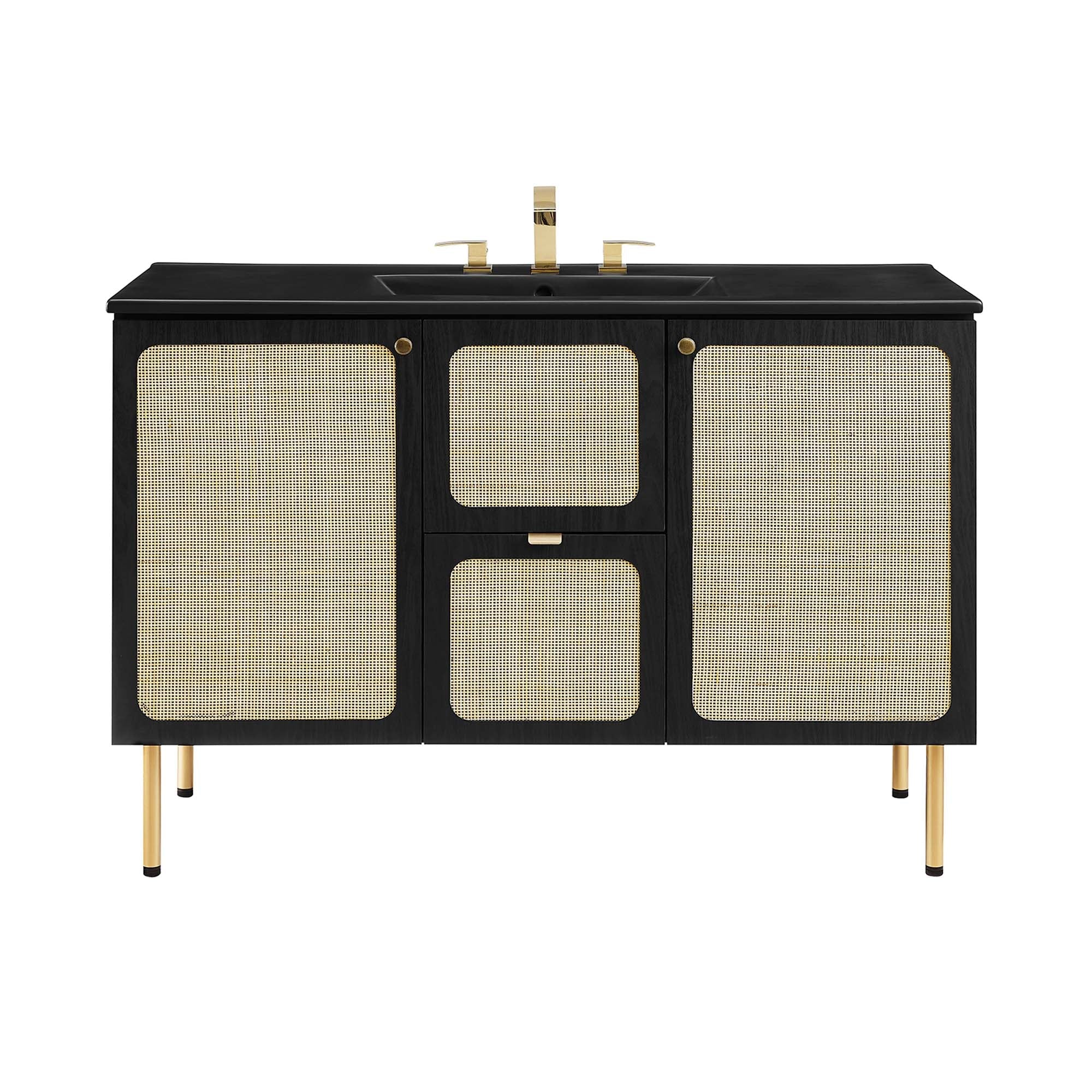 Chaucer Bathroom Vanity with Black Basin Included by Modway