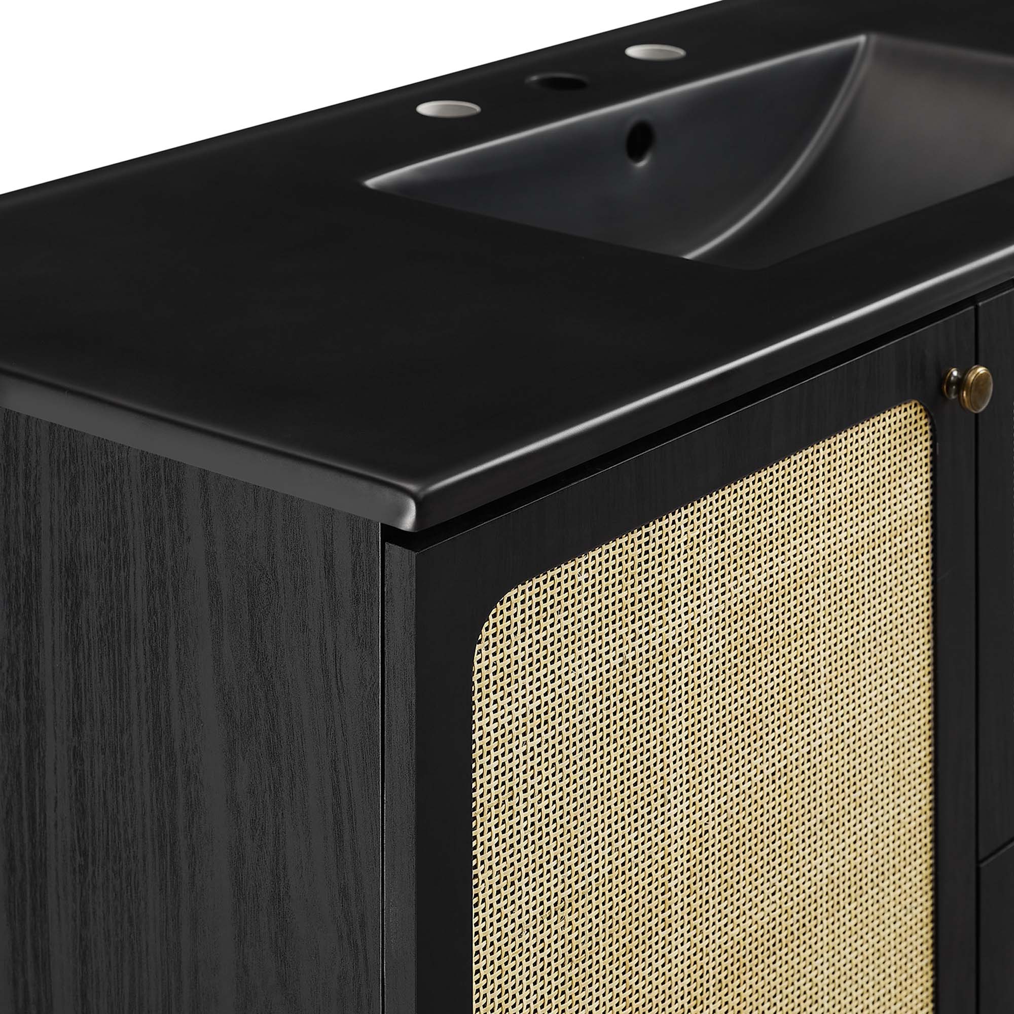 Chaucer Bathroom Vanity with Black Basin Included by Modway
