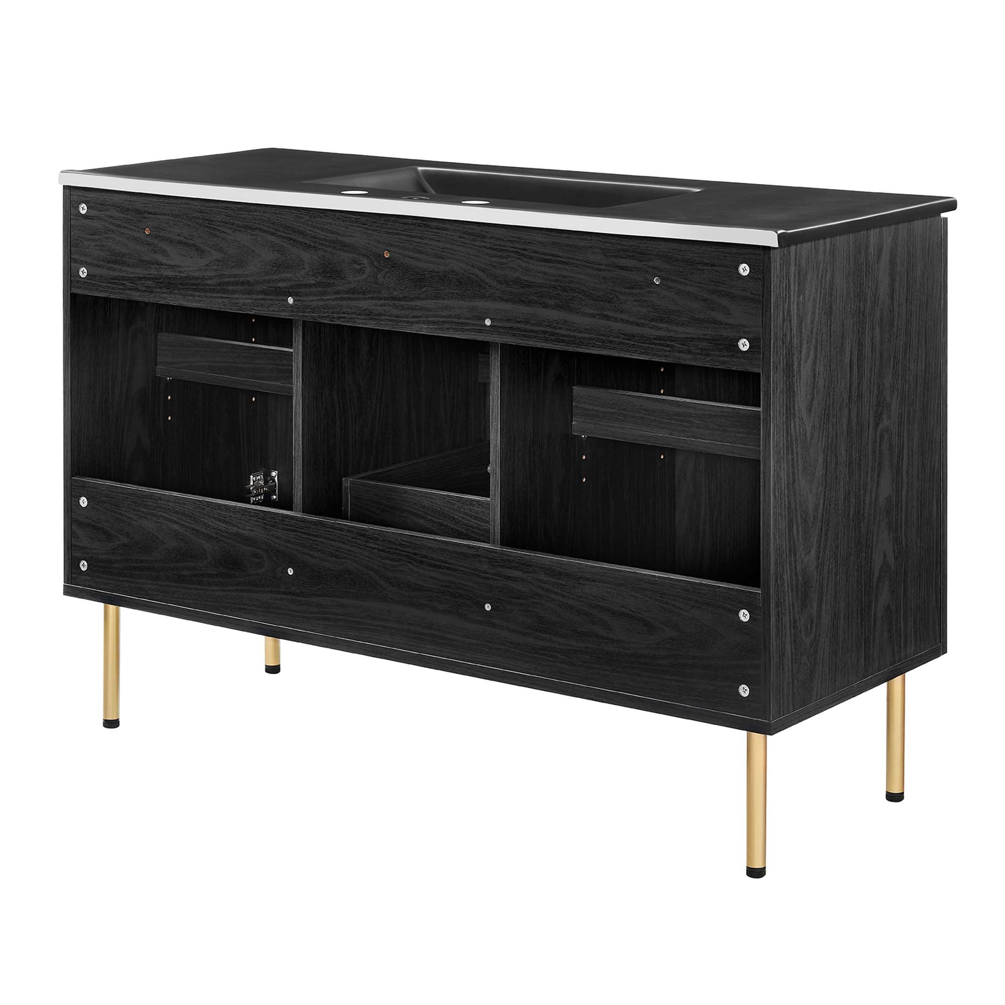 Chaucer Bathroom Vanity with Black Basin Included by Modway