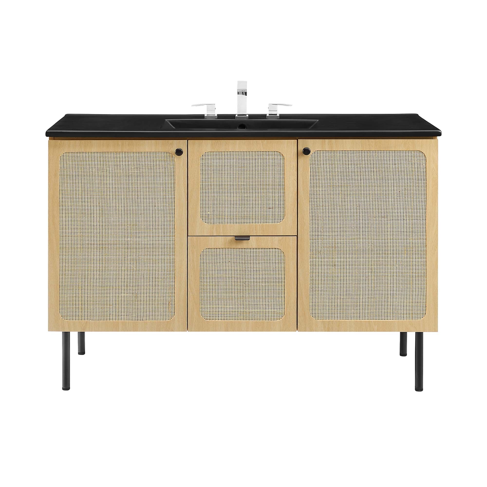 Chaucer Bathroom Vanity with Black Basin Included by Modway