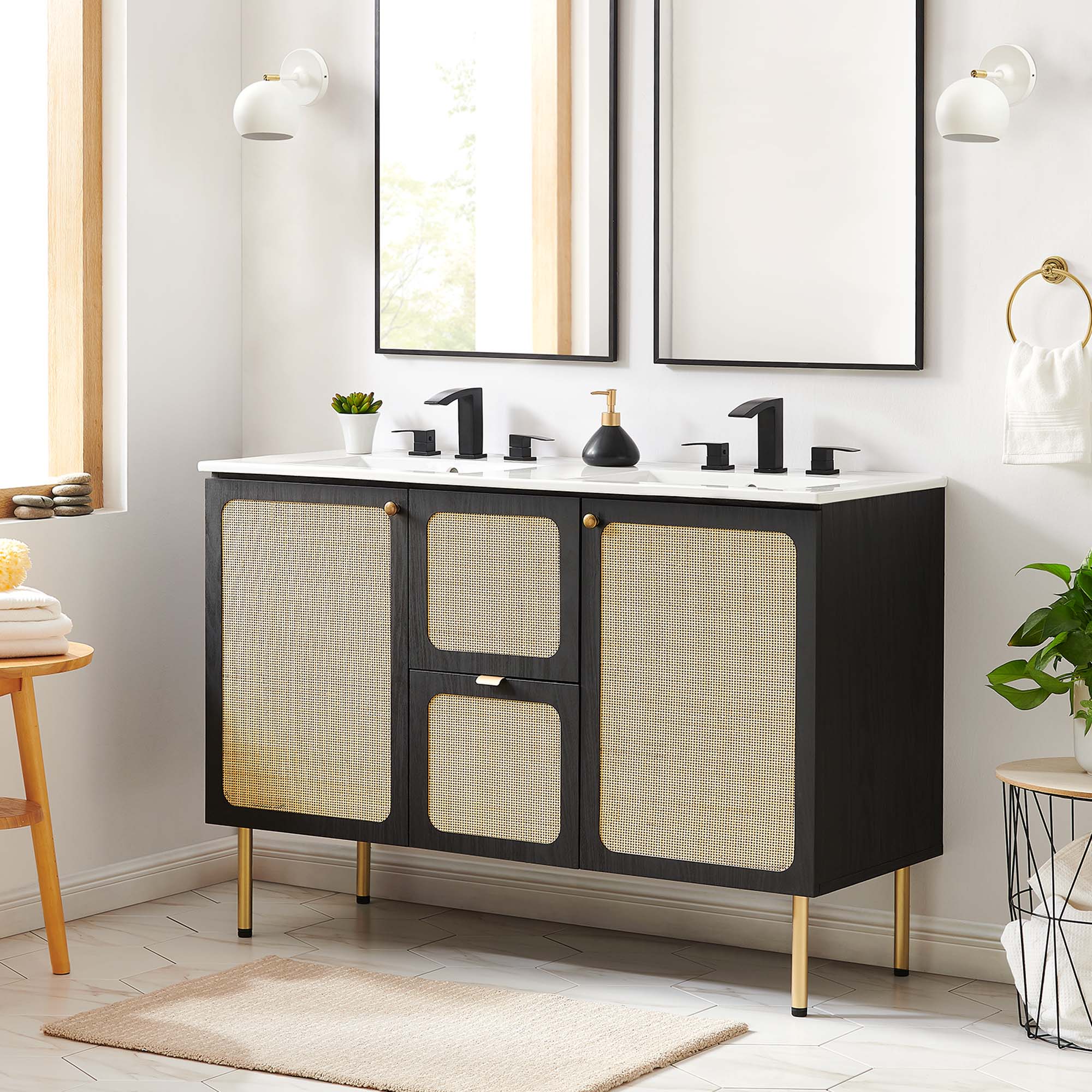Chaucer 48" Bathroom Vanity with White Basin Included by Modway