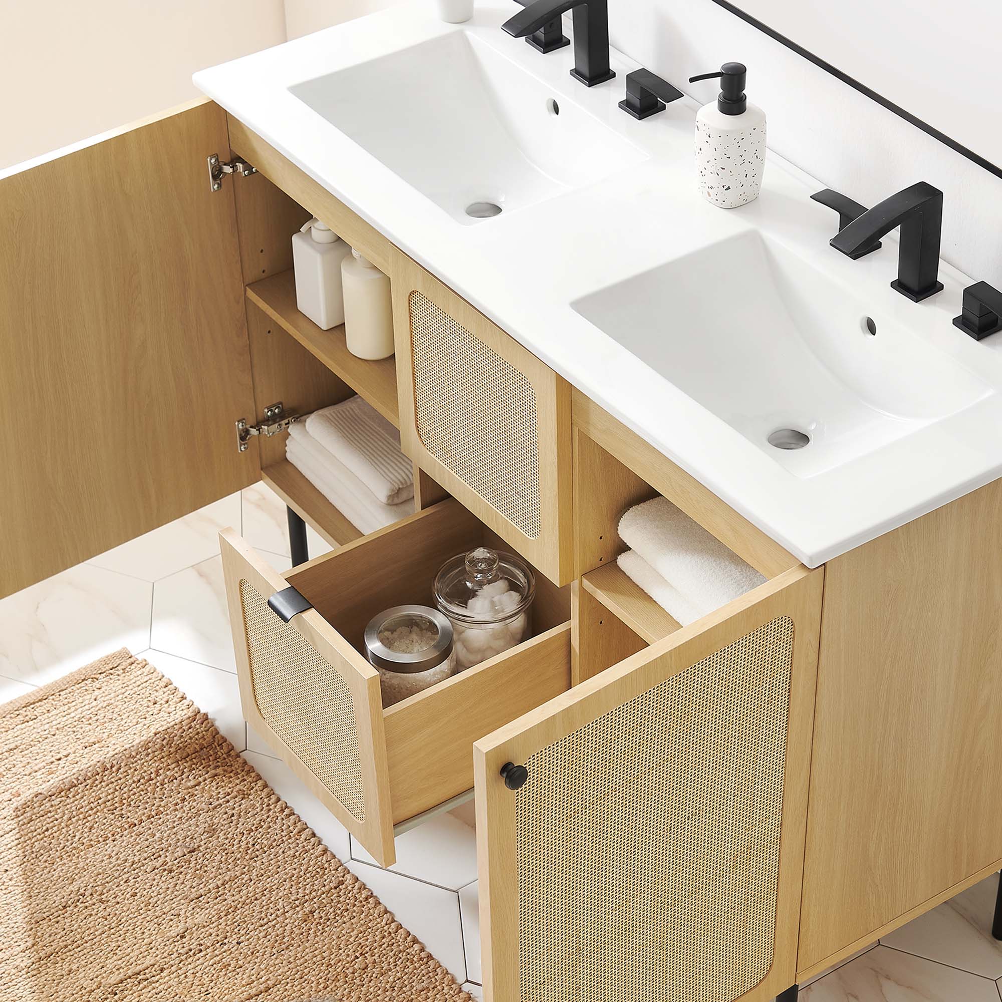 Chaucer 48" Bathroom Vanity with White Basin Included by Modway