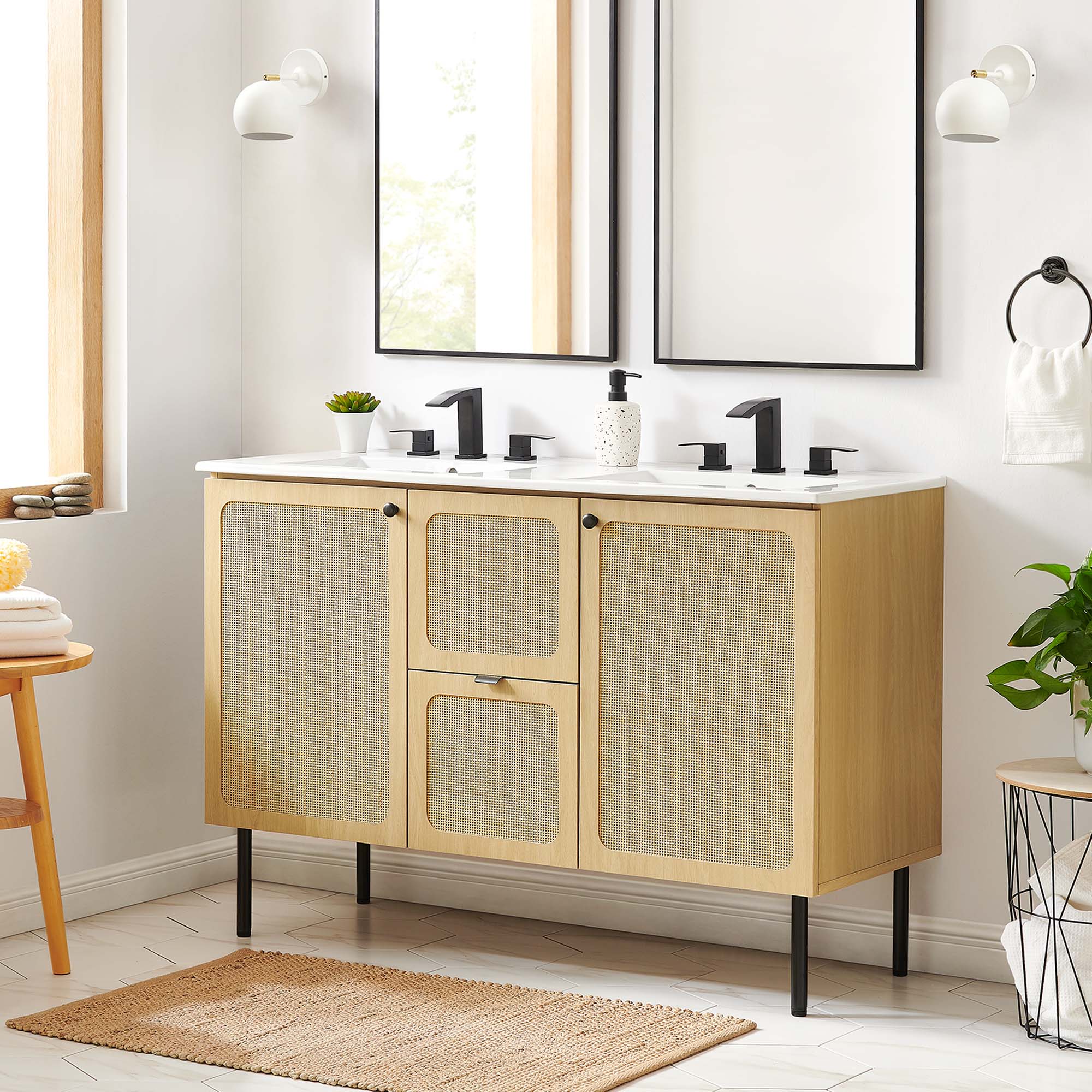 Chaucer 48" Bathroom Vanity with White Basin Included by Modway