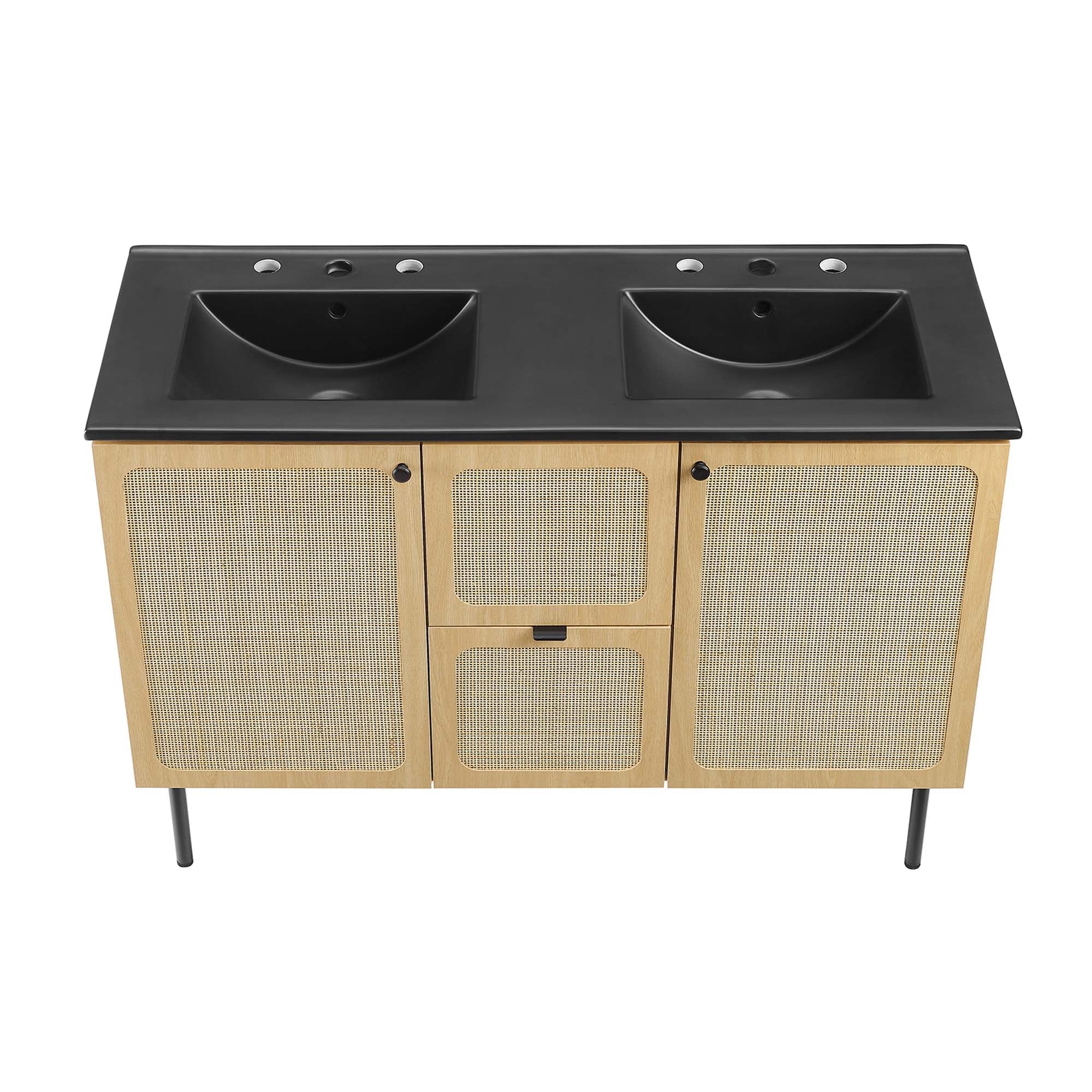 Chaucer Bathroom Vanity with Black Basin Included by Modway