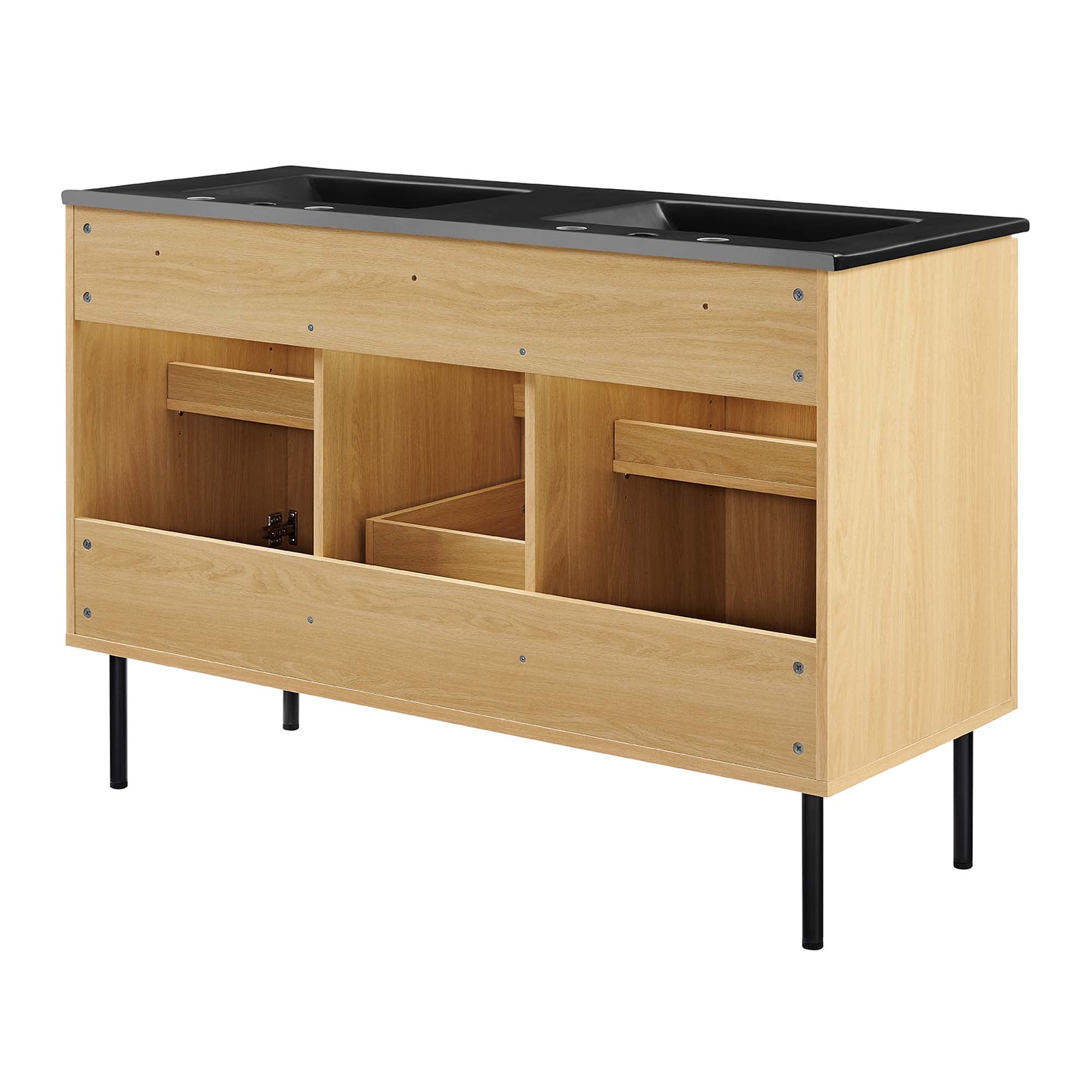 Chaucer Bathroom Vanity with Black Basin Included by Modway