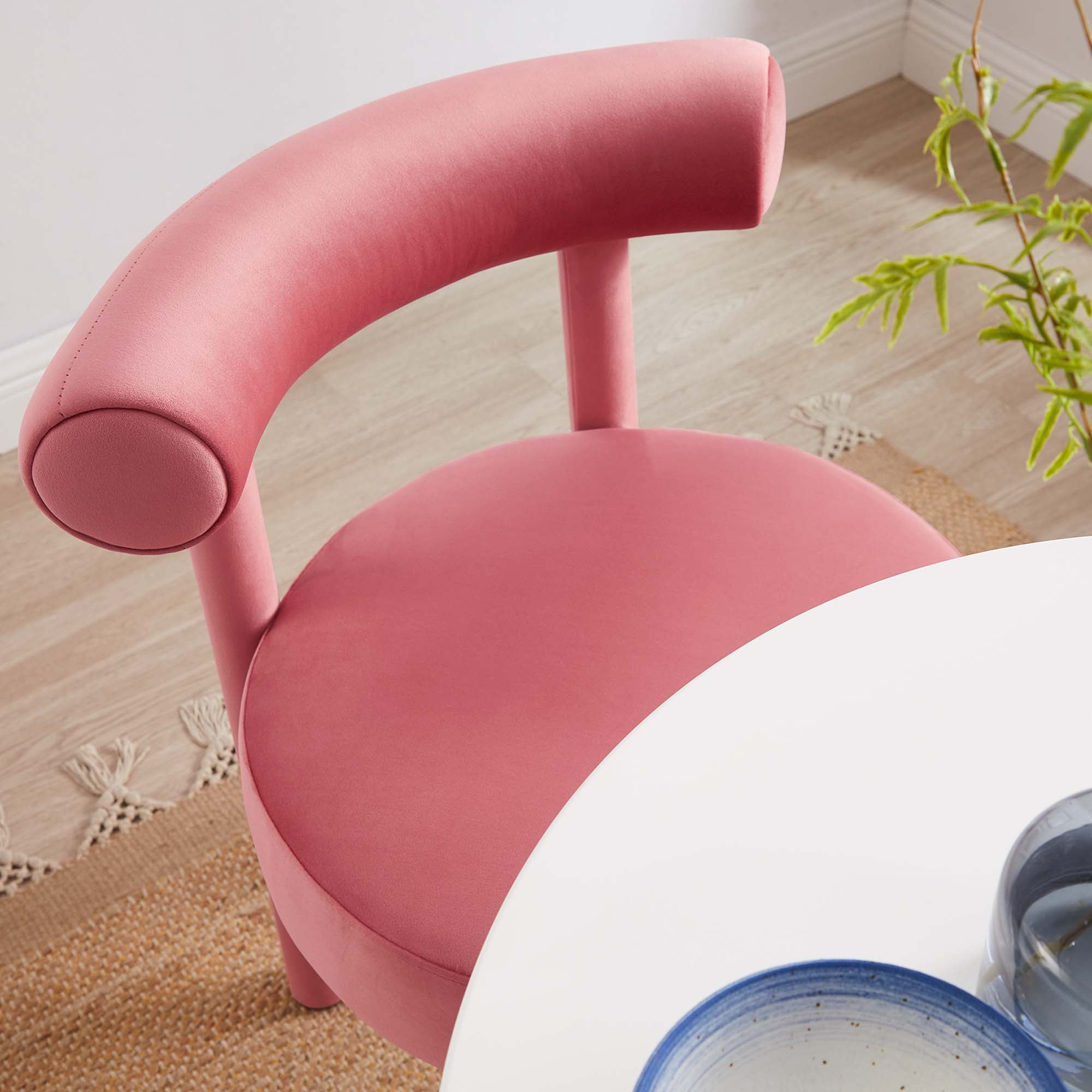 Toulouse Performance Velvet Dining Chair - Set of 2 by Modway