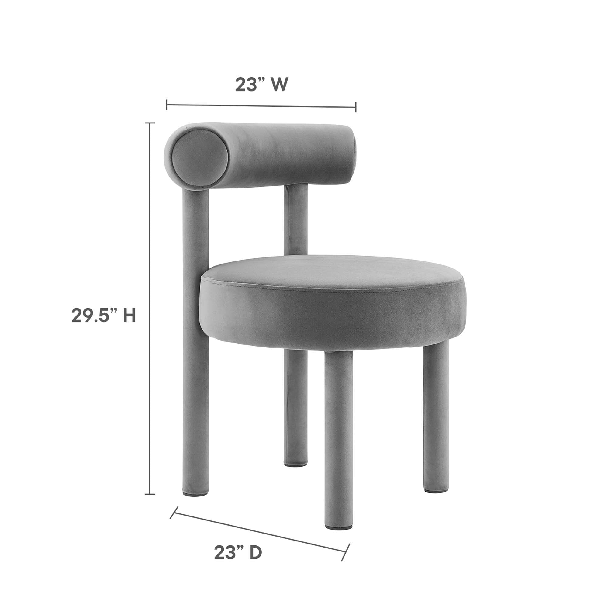 Toulouse Performance Velvet Dining Chair - Set of 2 by Modway