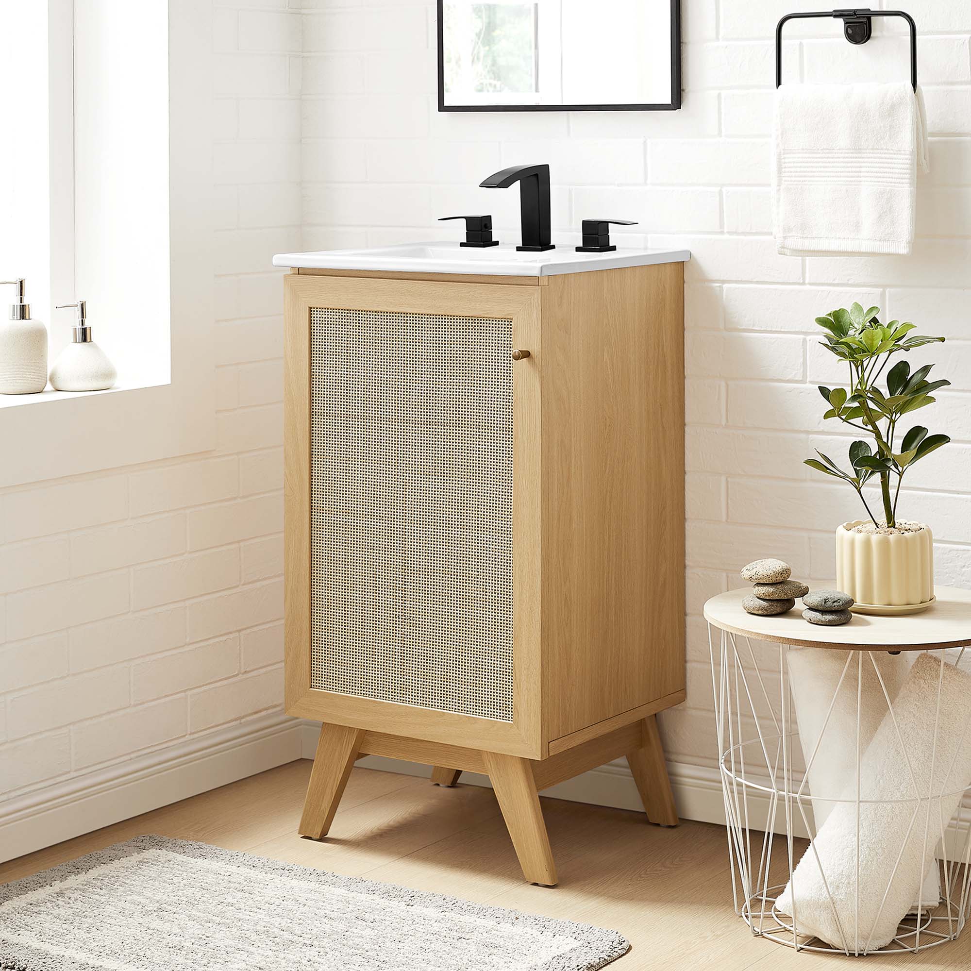 Soma Bathroom Vanity with White Basin Included by Modway