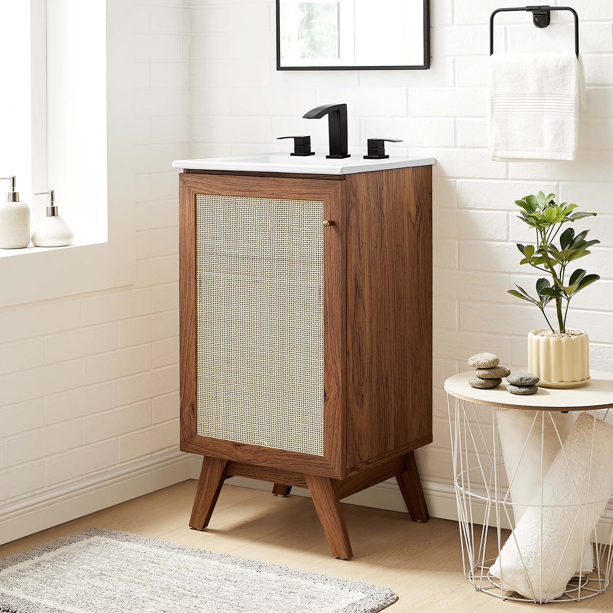 Soma Bathroom Vanity with White Basin Included by Modway