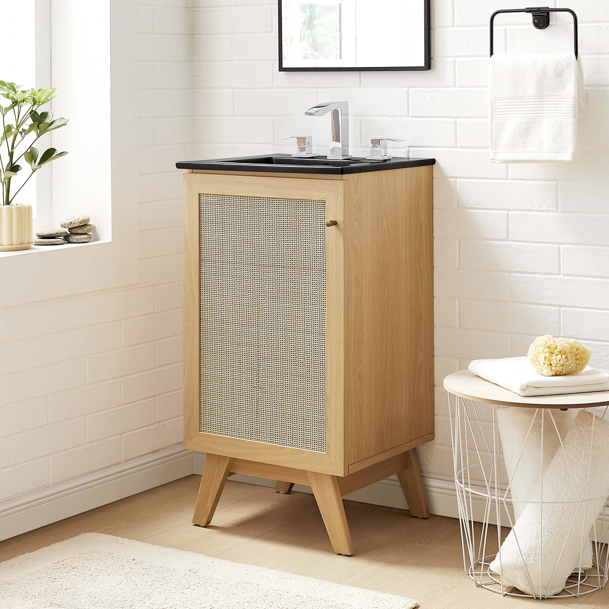 Soma Bathroom Vanity with Black Basin Included by Modway