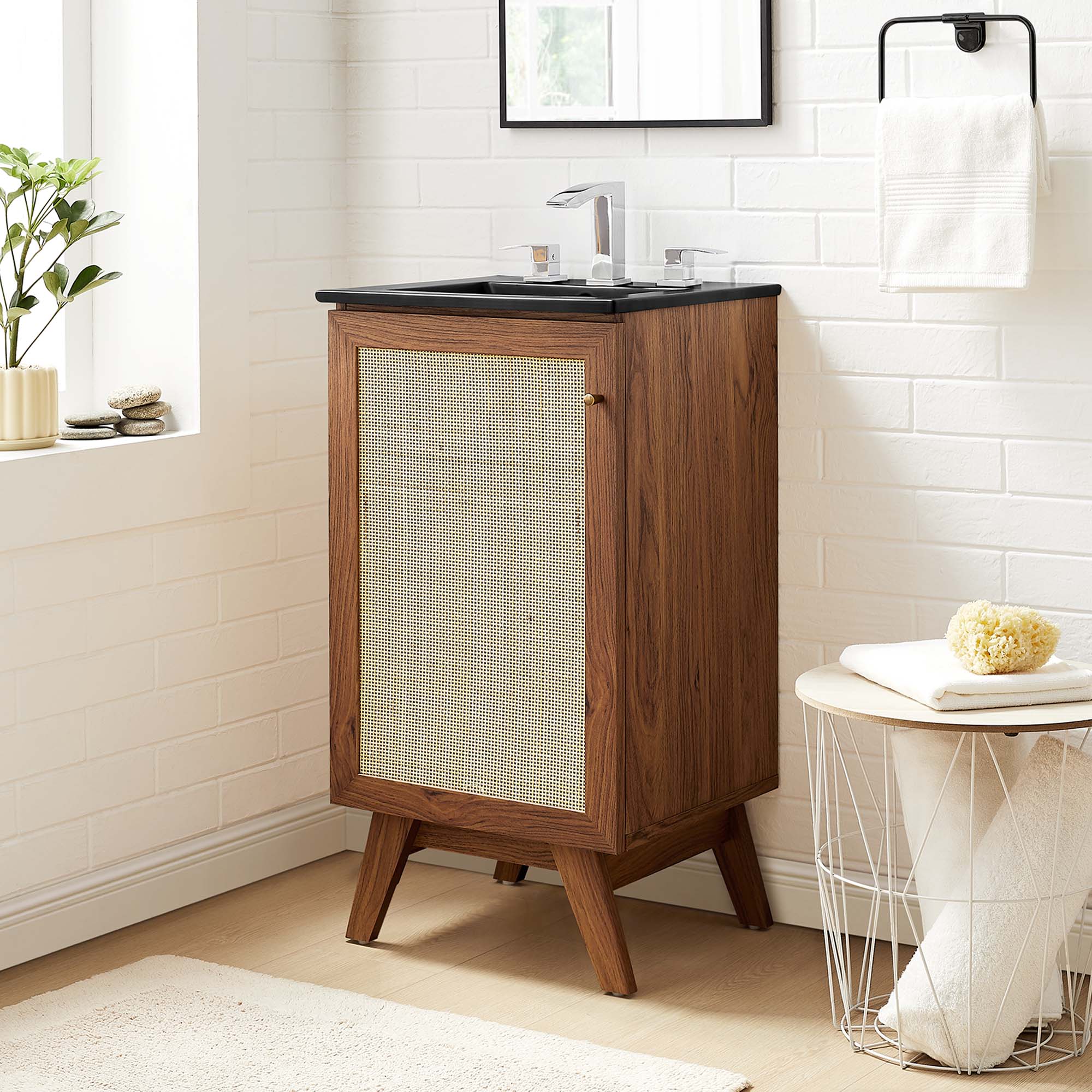 Soma Bathroom Vanity with Black Basin Included by Modway