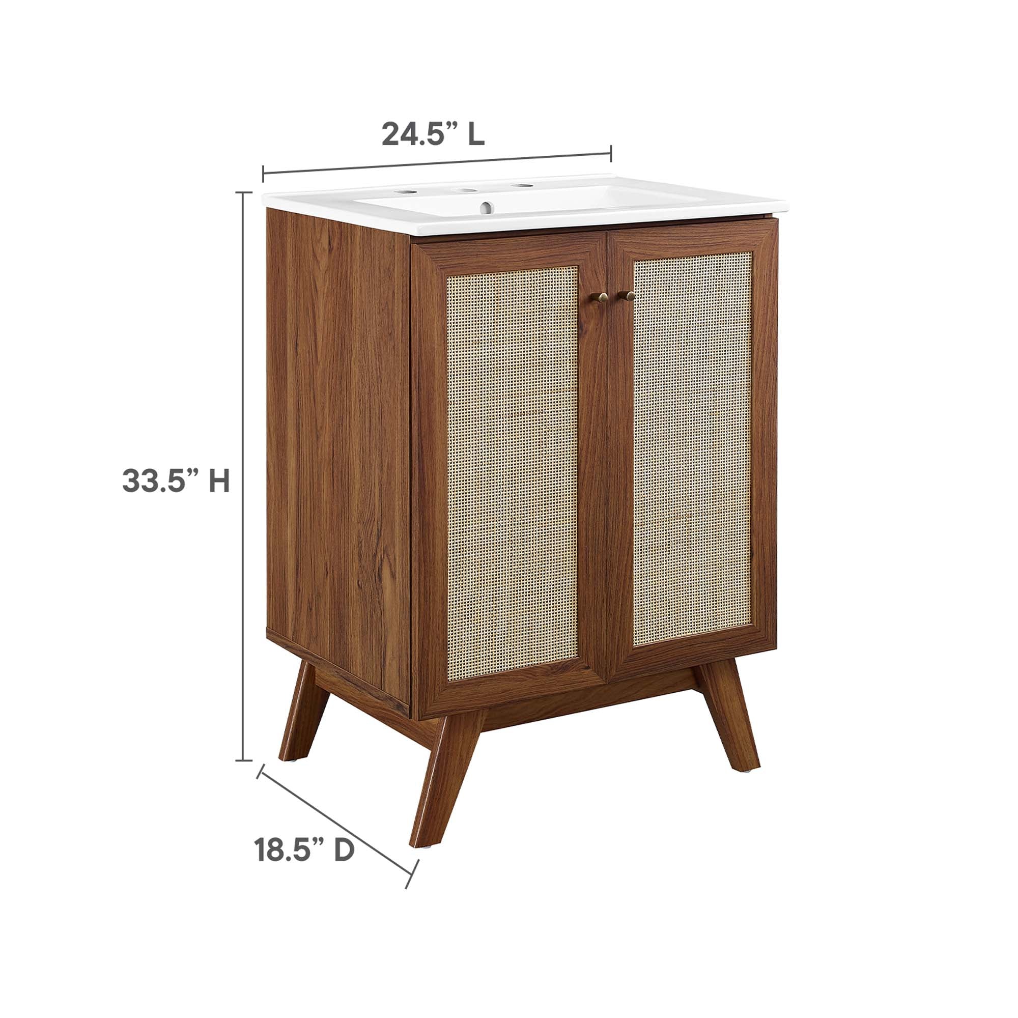 Soma Bathroom Vanity with White Basin Included by Modway