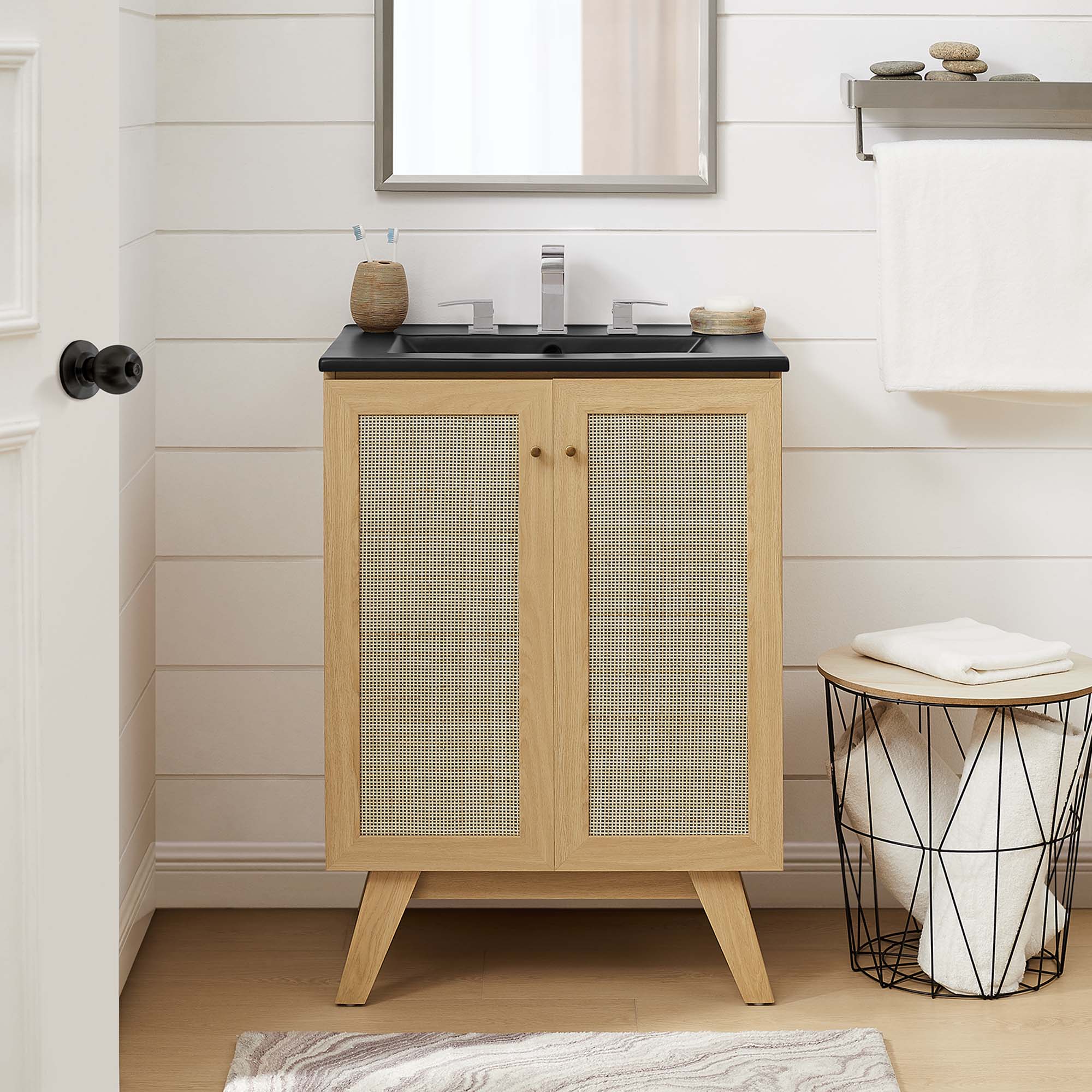 Soma Bathroom Vanity with Black Basin Included by Modway