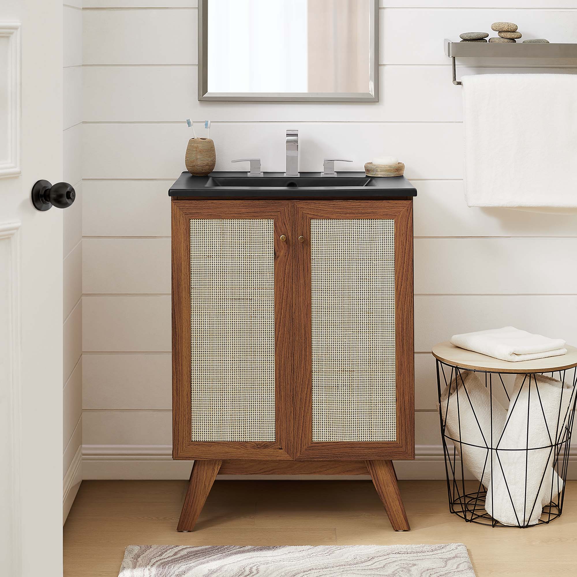 Soma Bathroom Vanity with Black Basin Included by Modway