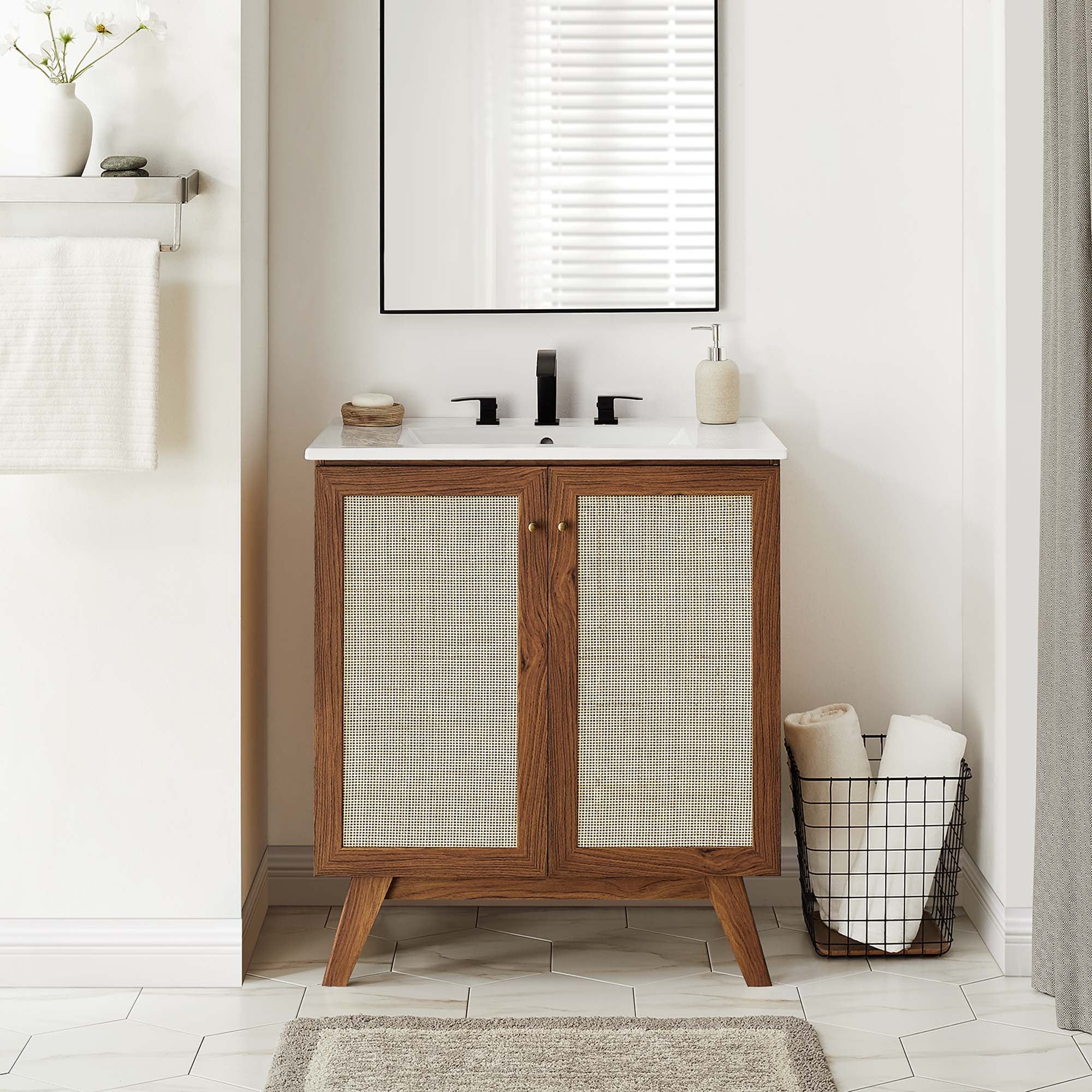 Soma Bathroom Vanity with White Basin Included by Modway