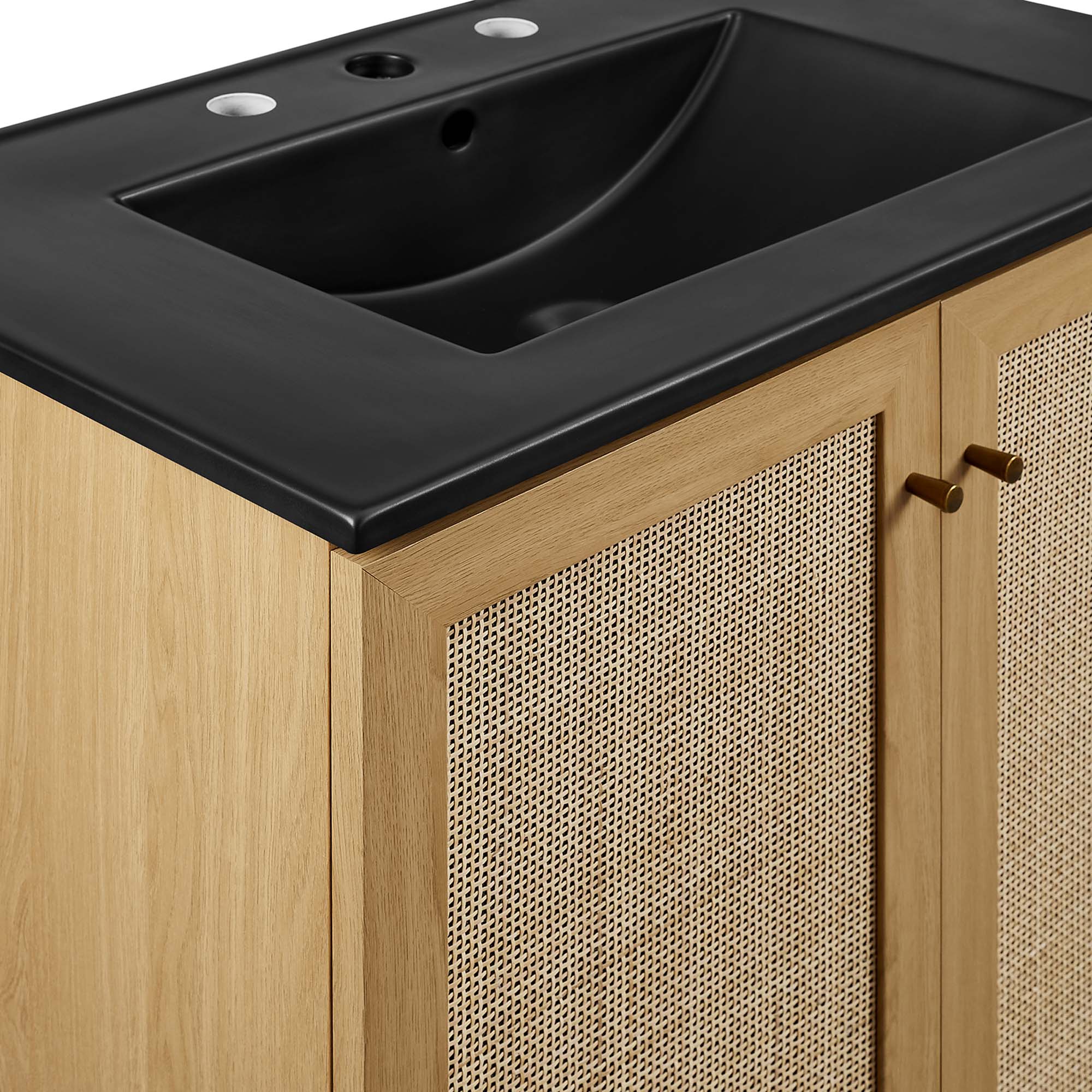 Soma Bathroom Vanity with Black Basin Included by Modway