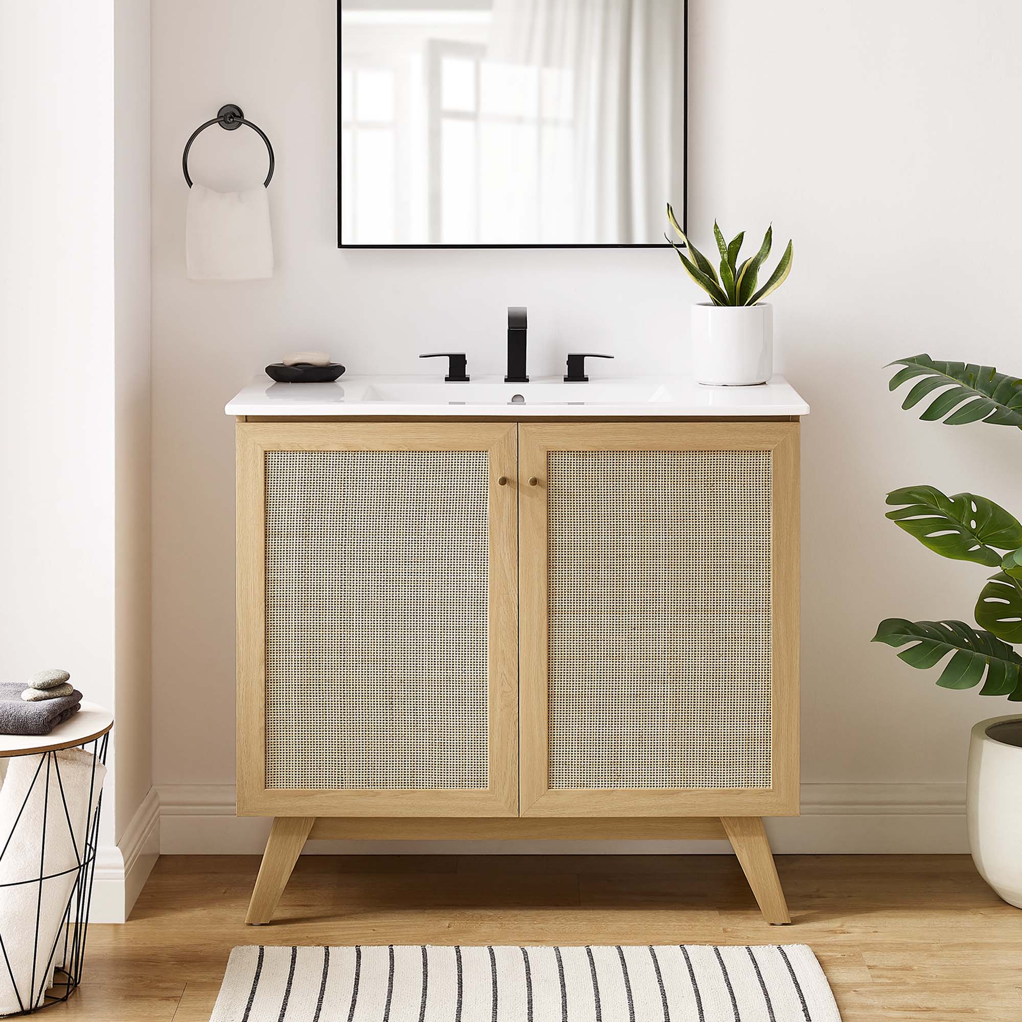 Soma Bathroom Vanity with White Basin Included by Modway