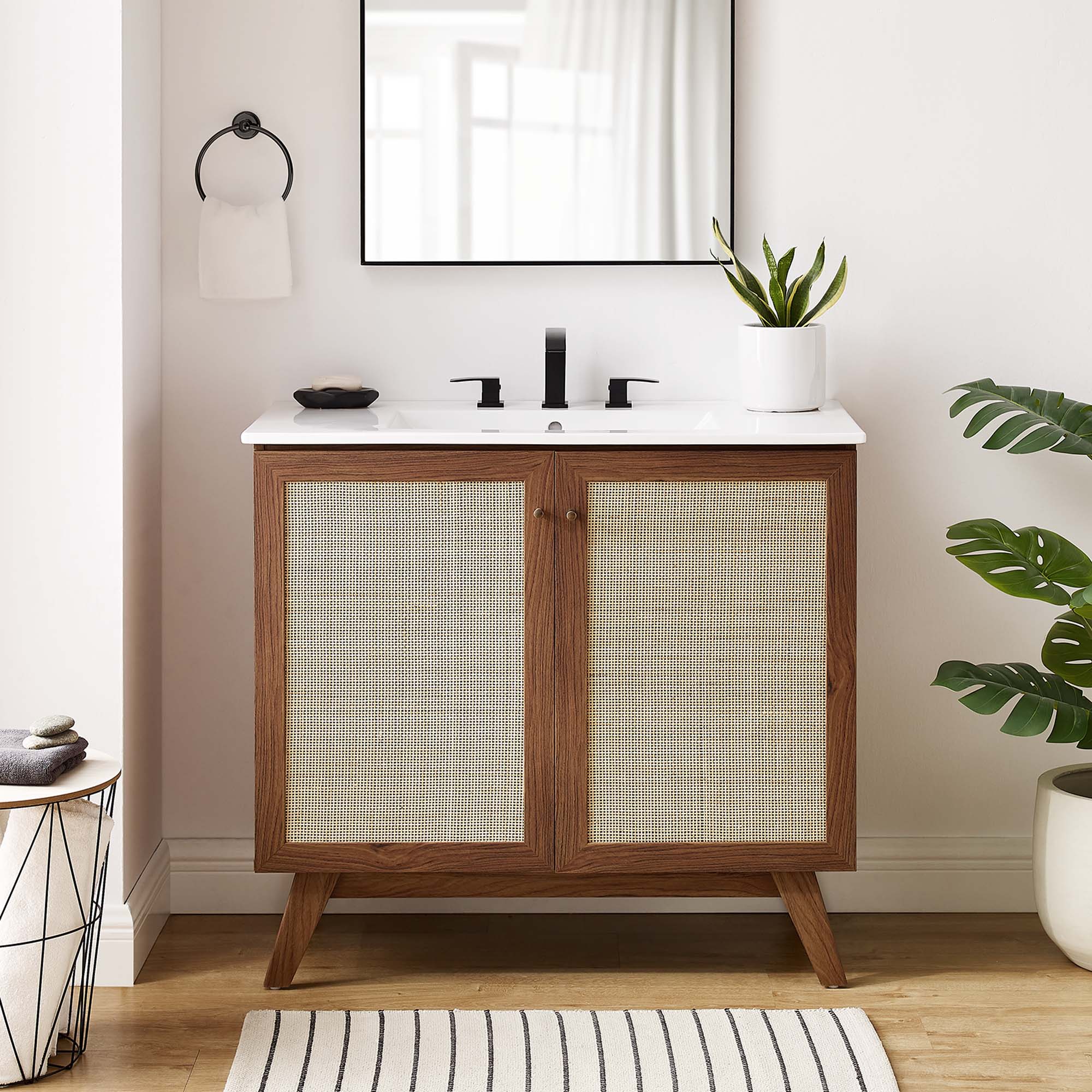 Soma Bathroom Vanity with White Basin Included by Modway