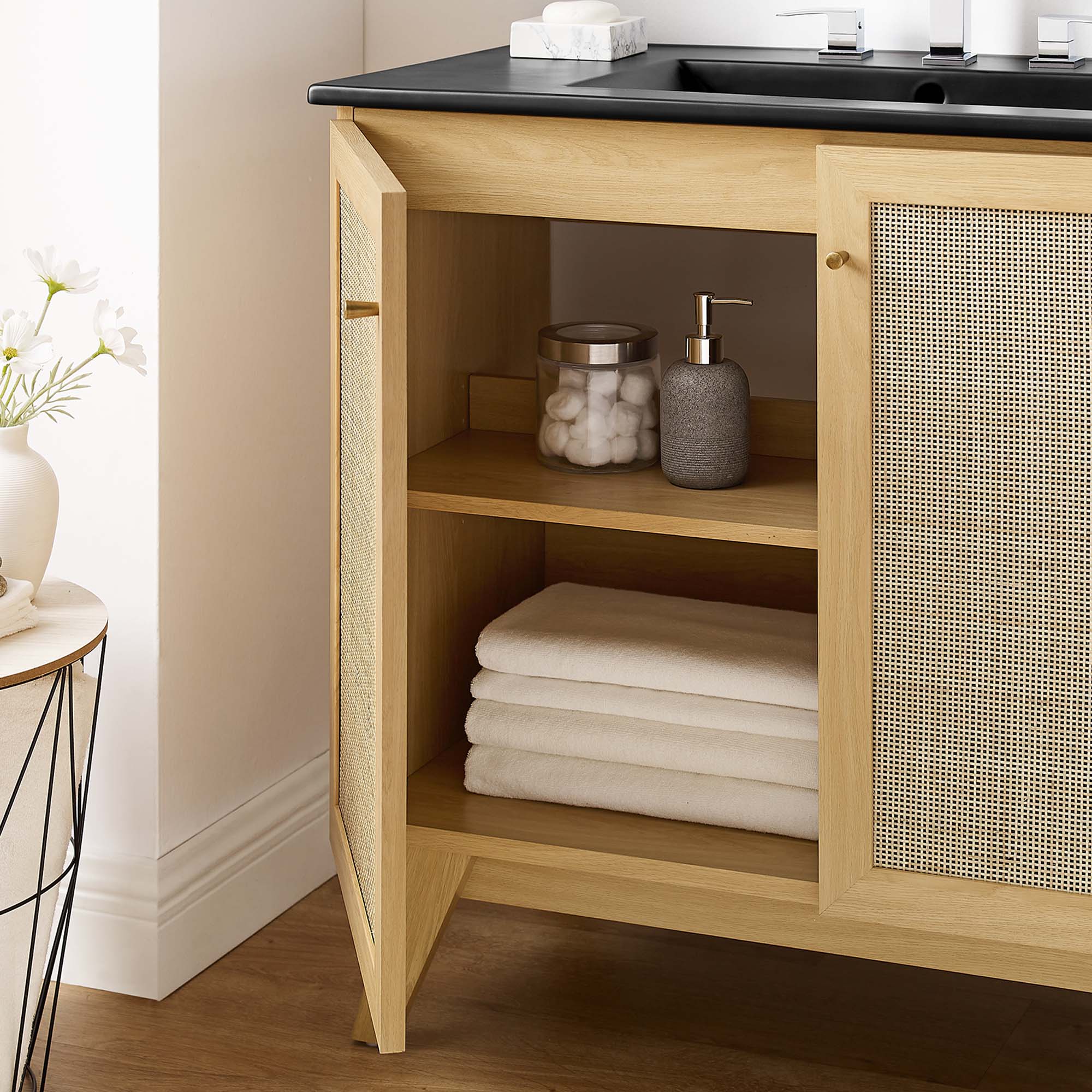 Soma Bathroom Vanity with Black Basin Included by Modway