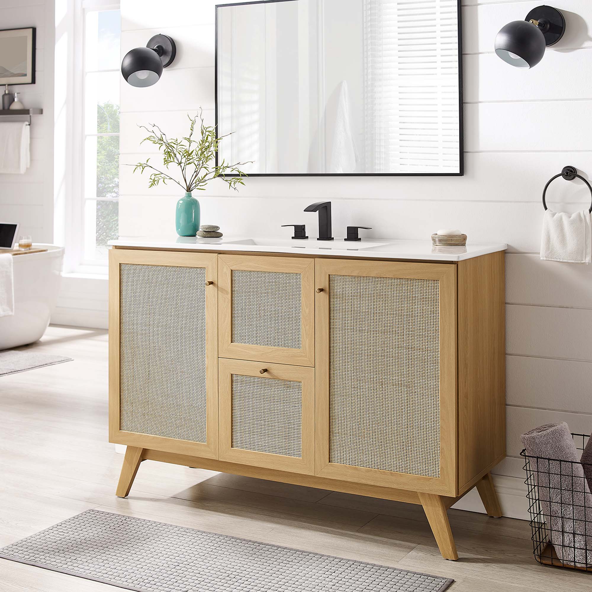 Soma Bathroom Vanity with White Basin Included by Modway