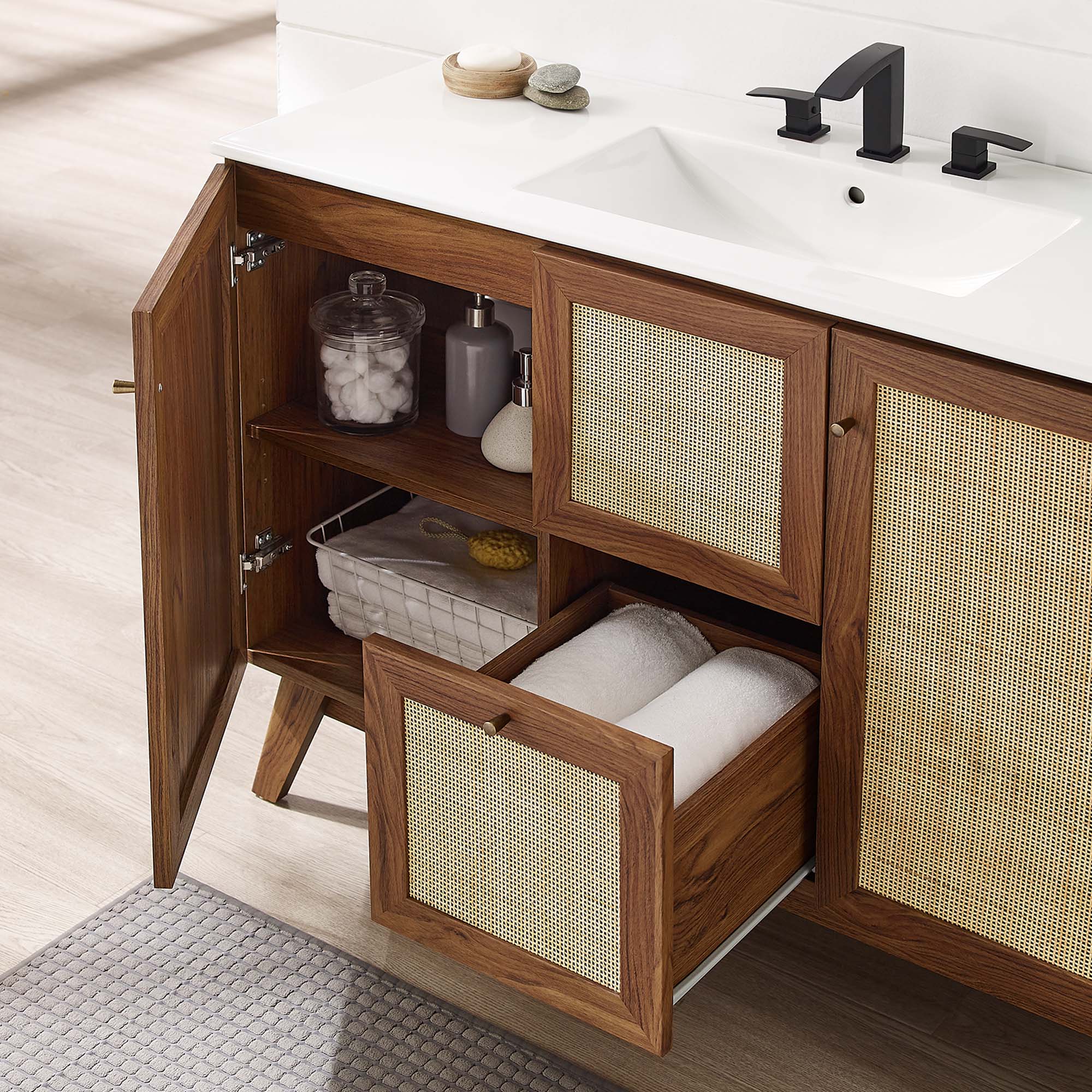 Soma Bathroom Vanity with White Basin Included by Modway