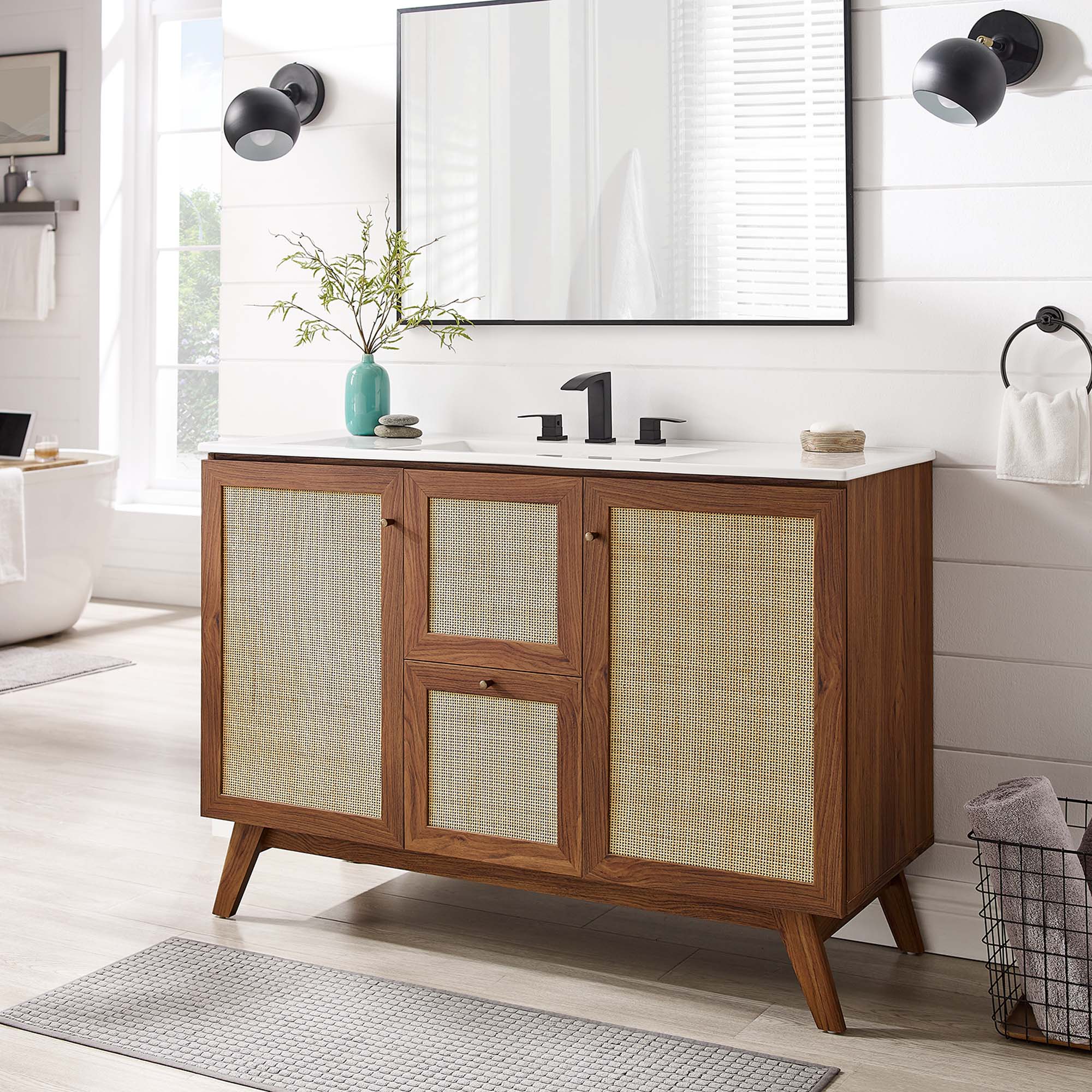 Soma Bathroom Vanity with White Basin Included by Modway