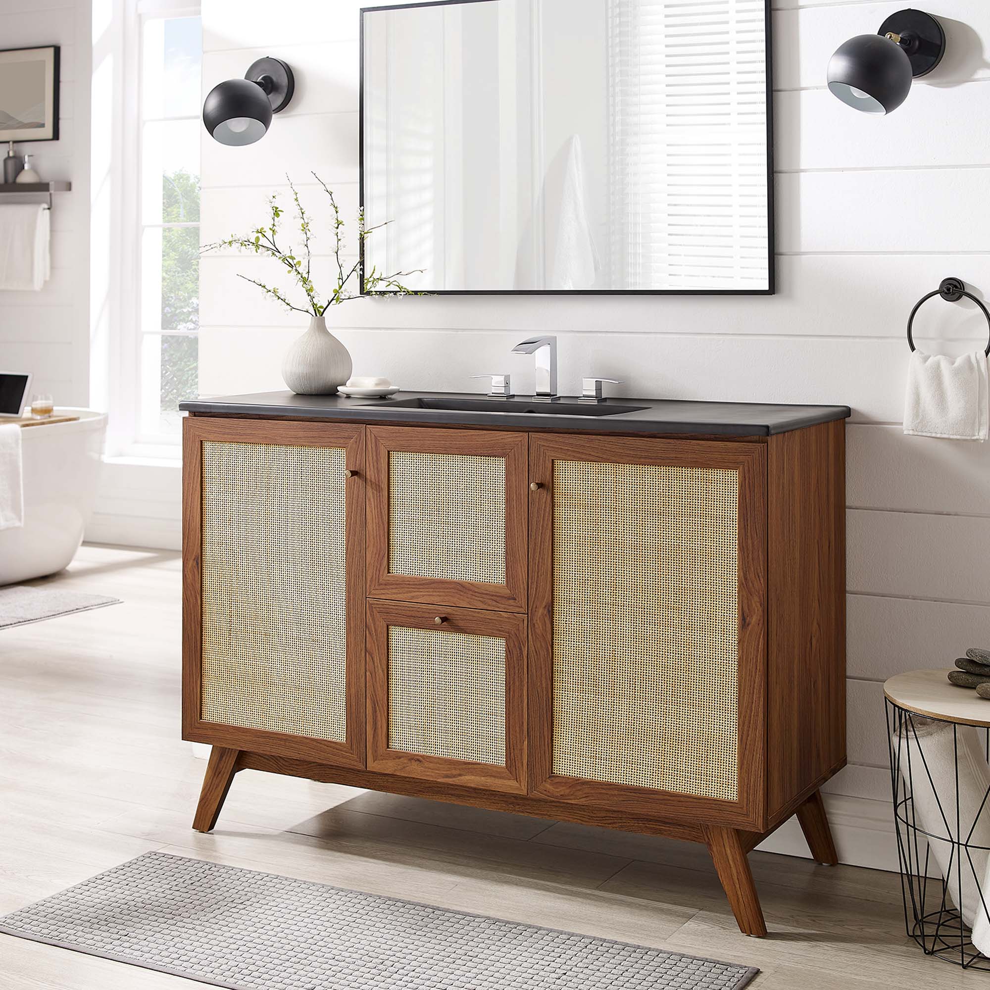 Soma Bathroom Vanity with Black Basin Included by Modway