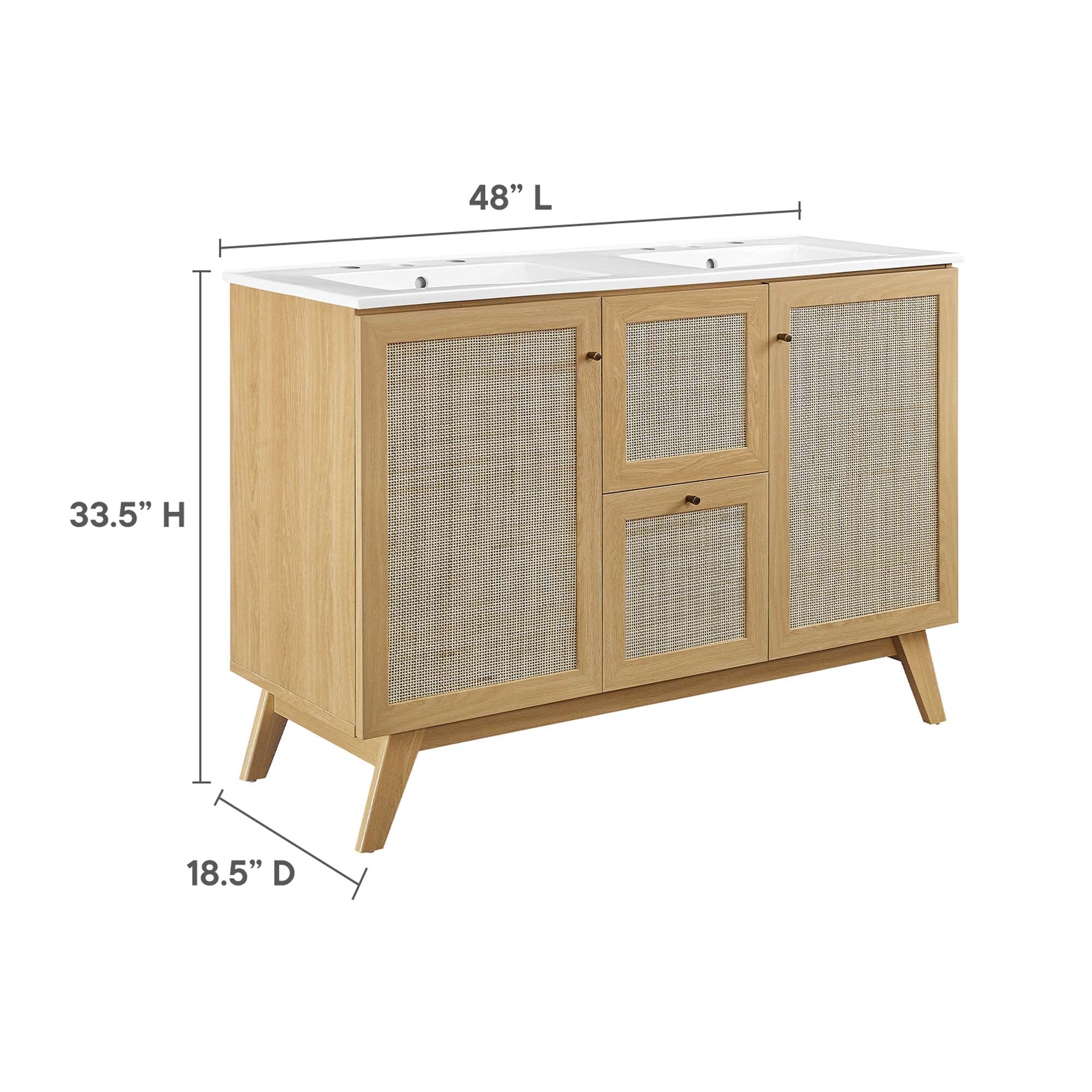 Soma Bathroom Vanity with White Basin Included by Modway