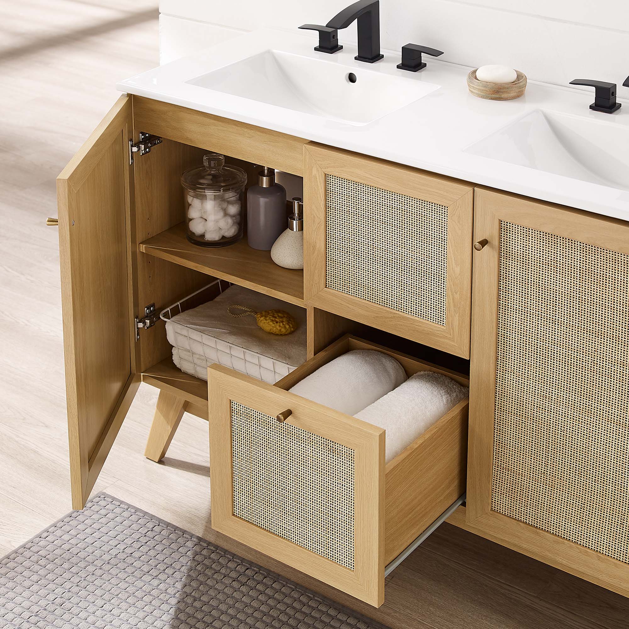 Soma Bathroom Vanity with White Basin Included by Modway