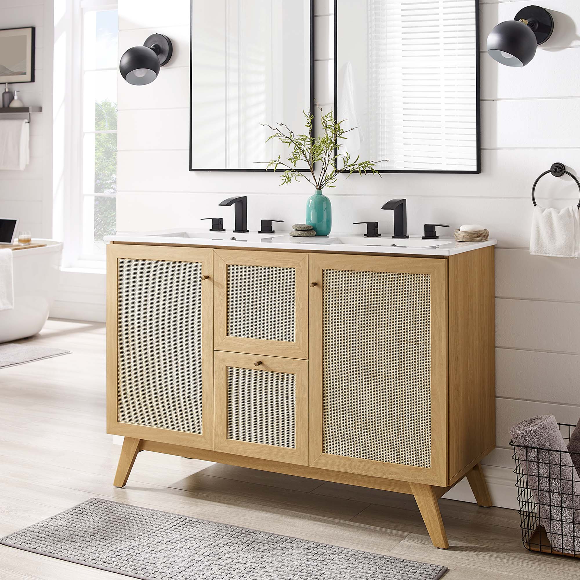 Soma Bathroom Vanity with White Basin Included by Modway
