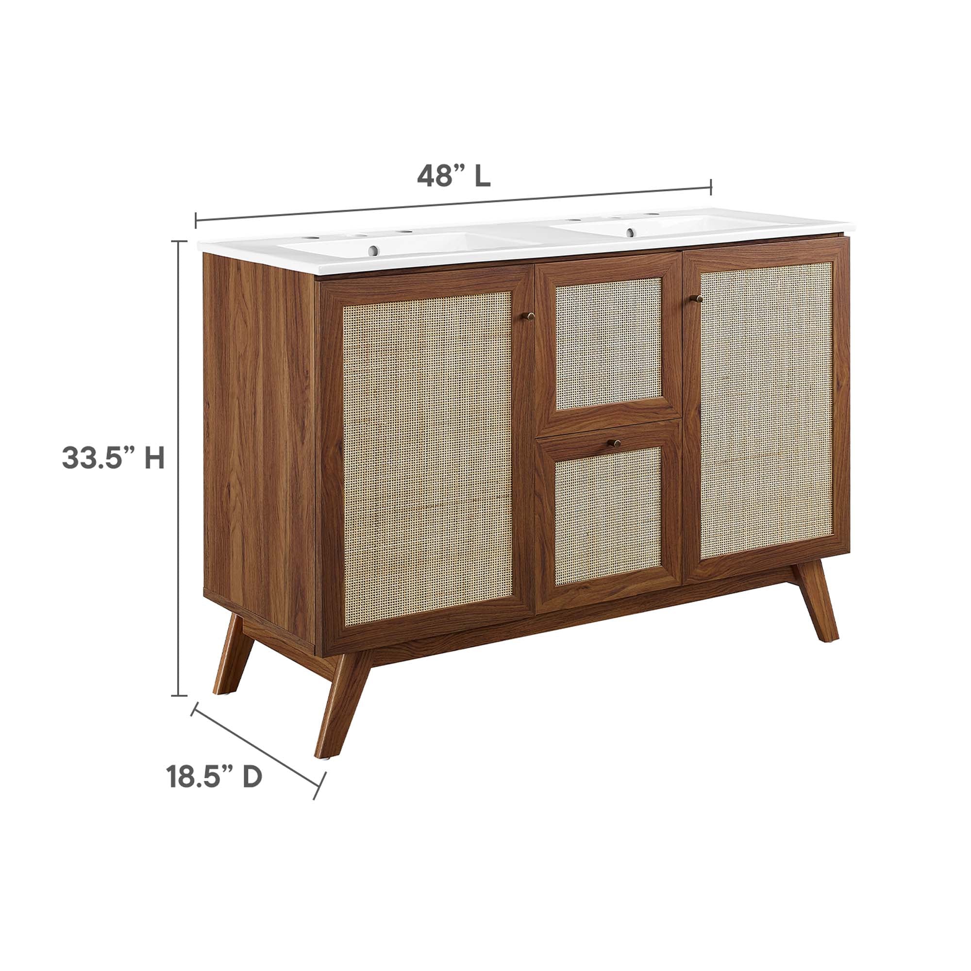Soma Bathroom Vanity with White Basin Included by Modway