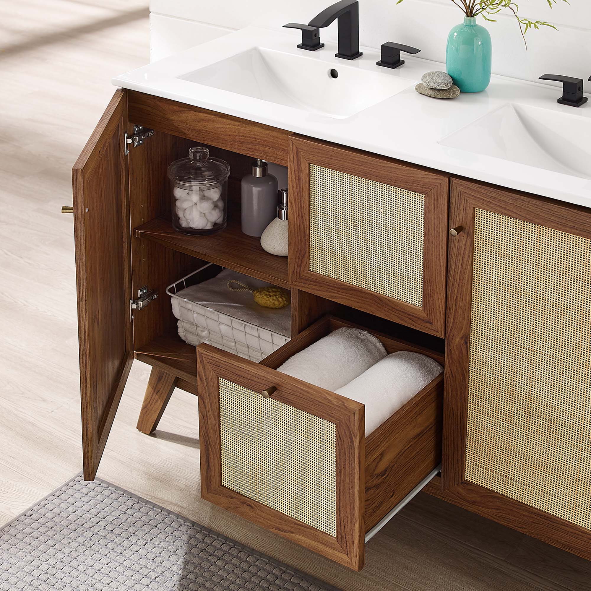 Soma Bathroom Vanity with White Basin Included by Modway