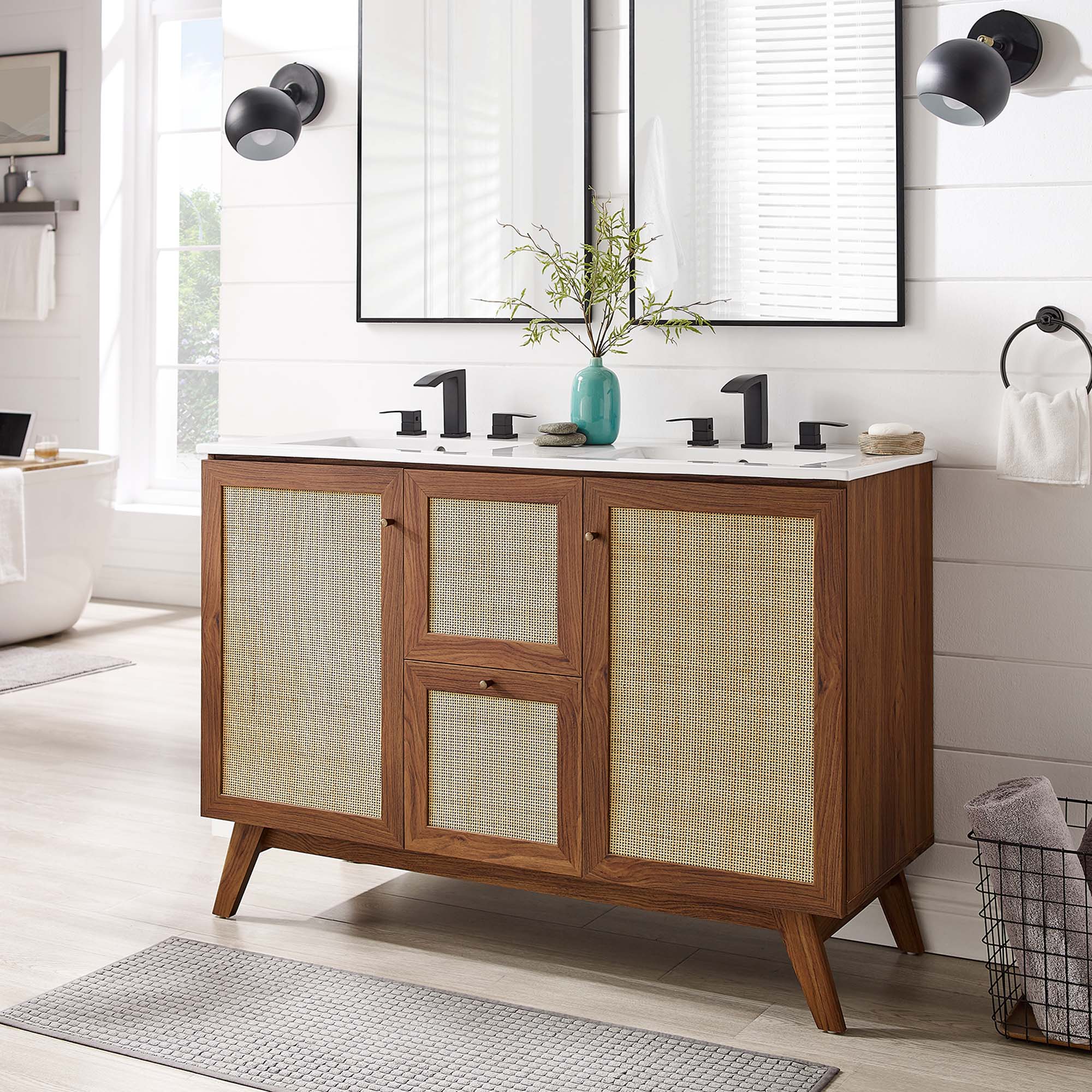 Soma Bathroom Vanity with White Basin Included by Modway
