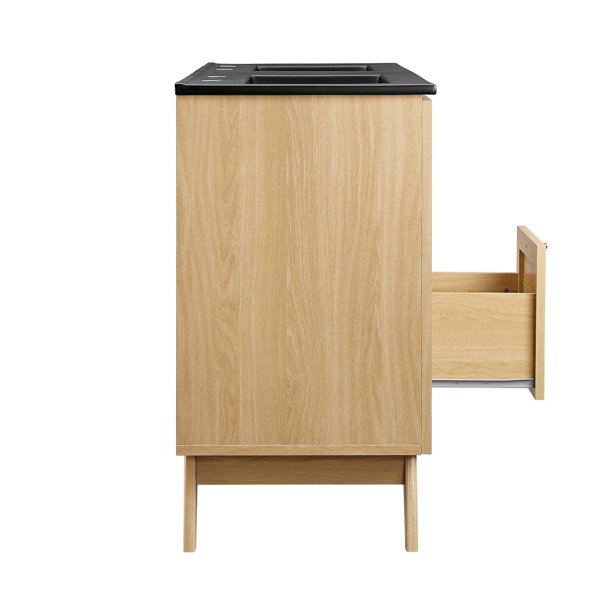 Soma Bathroom Vanity with Black Basin Included by Modway