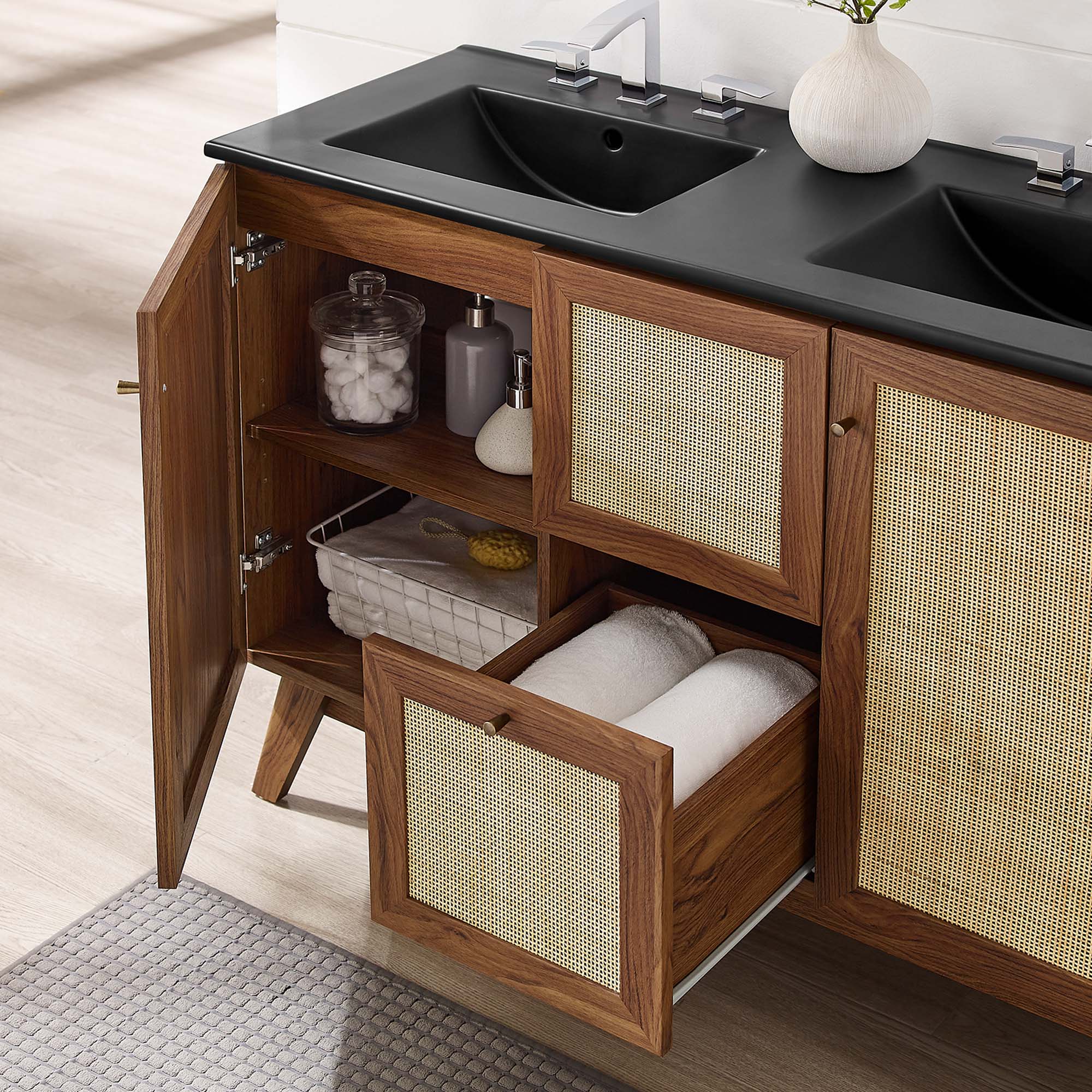 Soma Bathroom Vanity with Black Basin Included by Modway