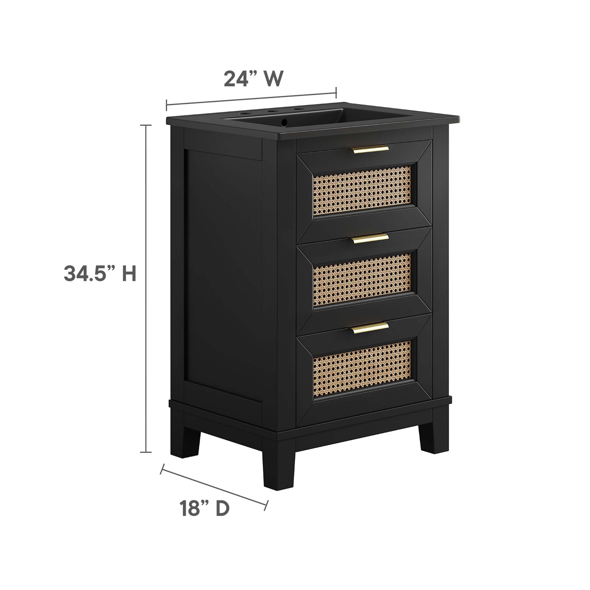 Dixie Bathroom Vanity Basin Included by Modway