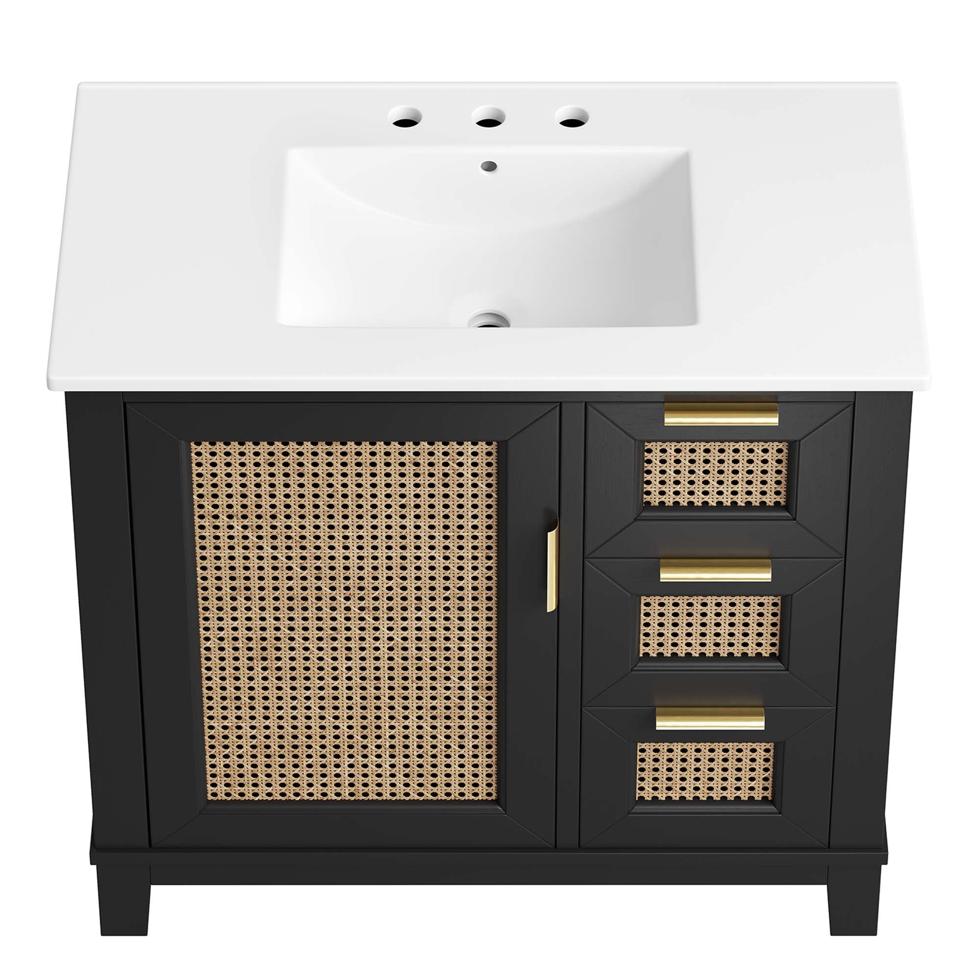 Dixie Bathroom Vanity Basin Included by Modway