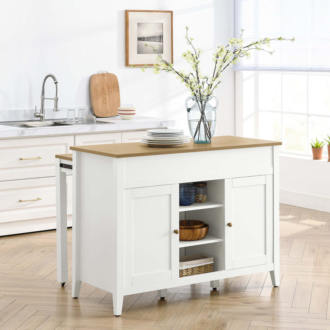 Garland Kitchen Island by Modway