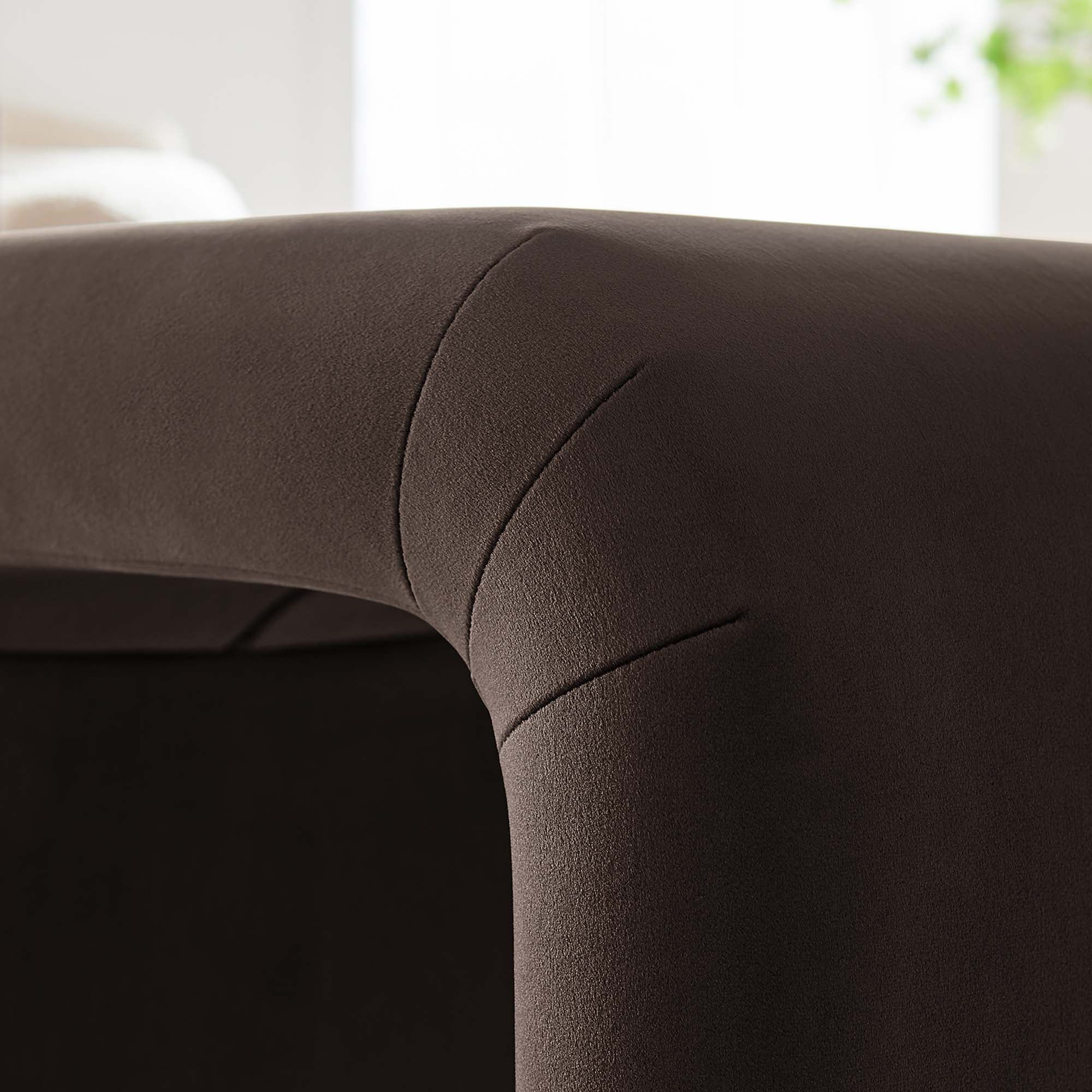 Koda Performance Velvet Waterfall Stool by Modway