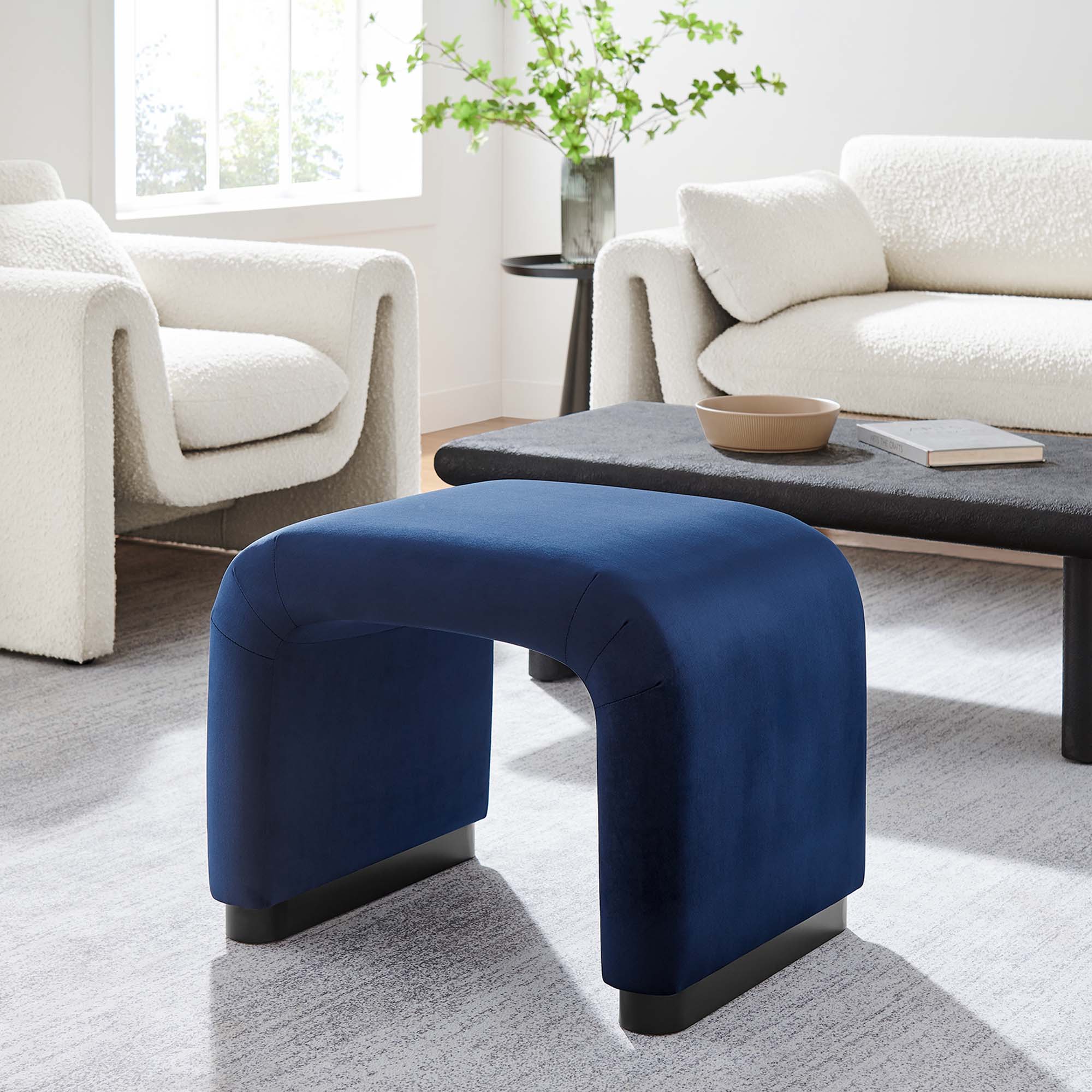 Koda Performance Velvet Waterfall Stool by Modway