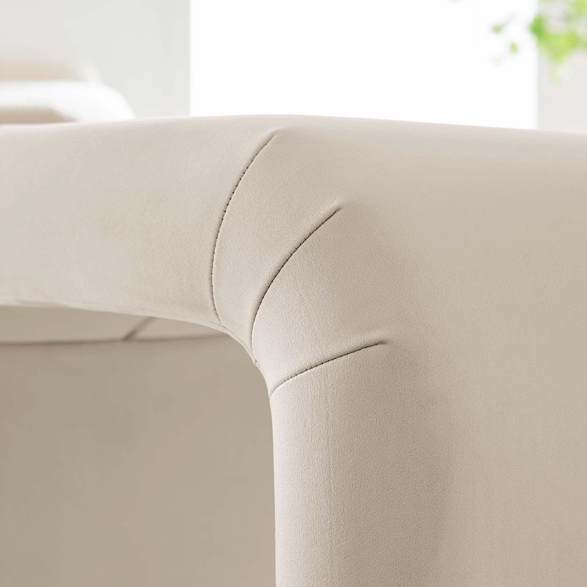 Koda Performance Velvet Waterfall Stool by Modway