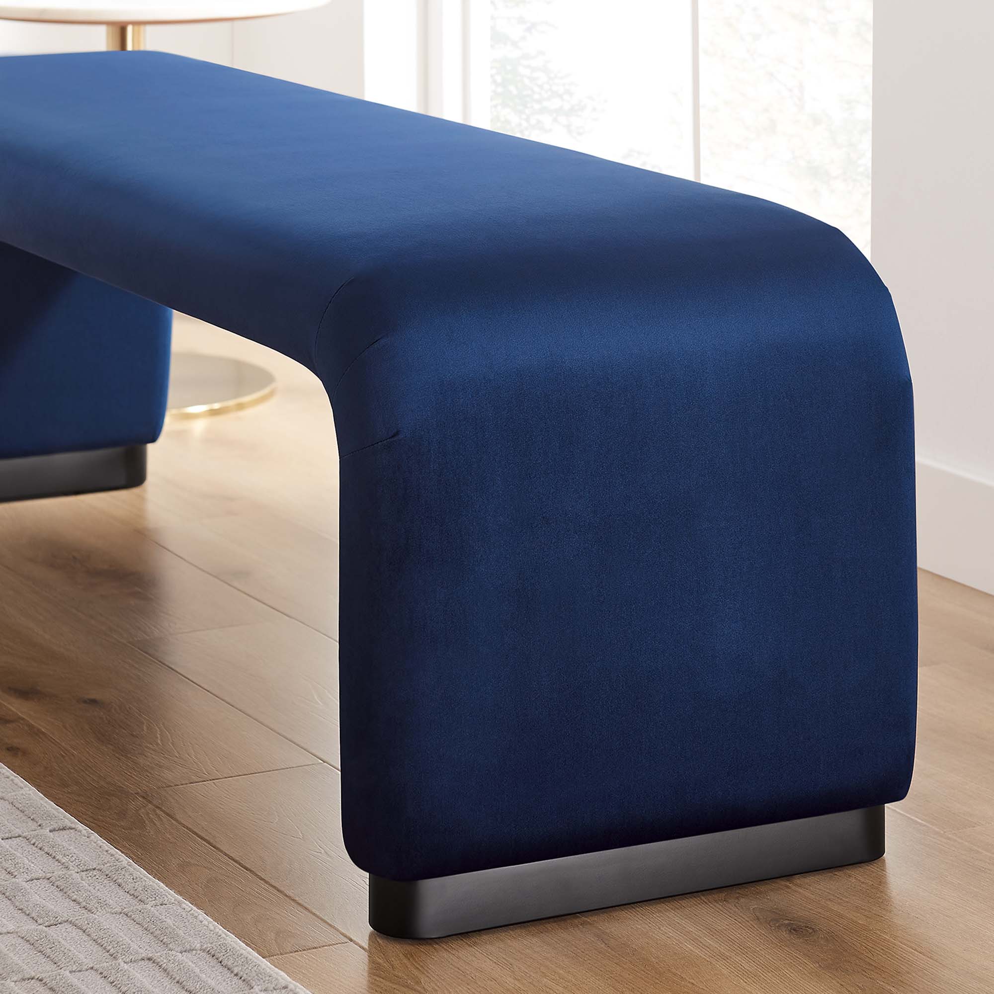 Koda Performance Velvet Waterfall Long Bench by Modway