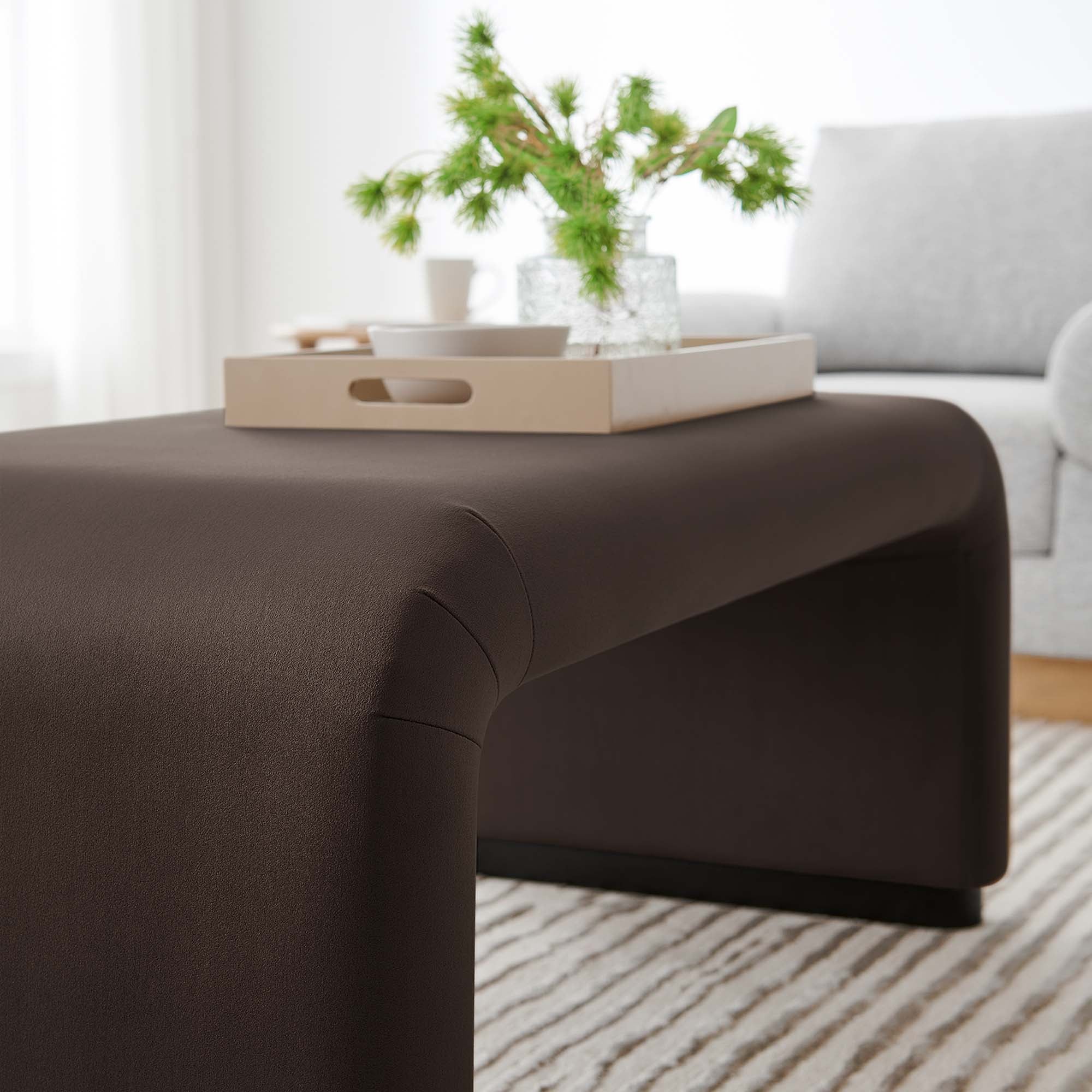Koda Performance Velvet Waterfall Ottoman by Modway