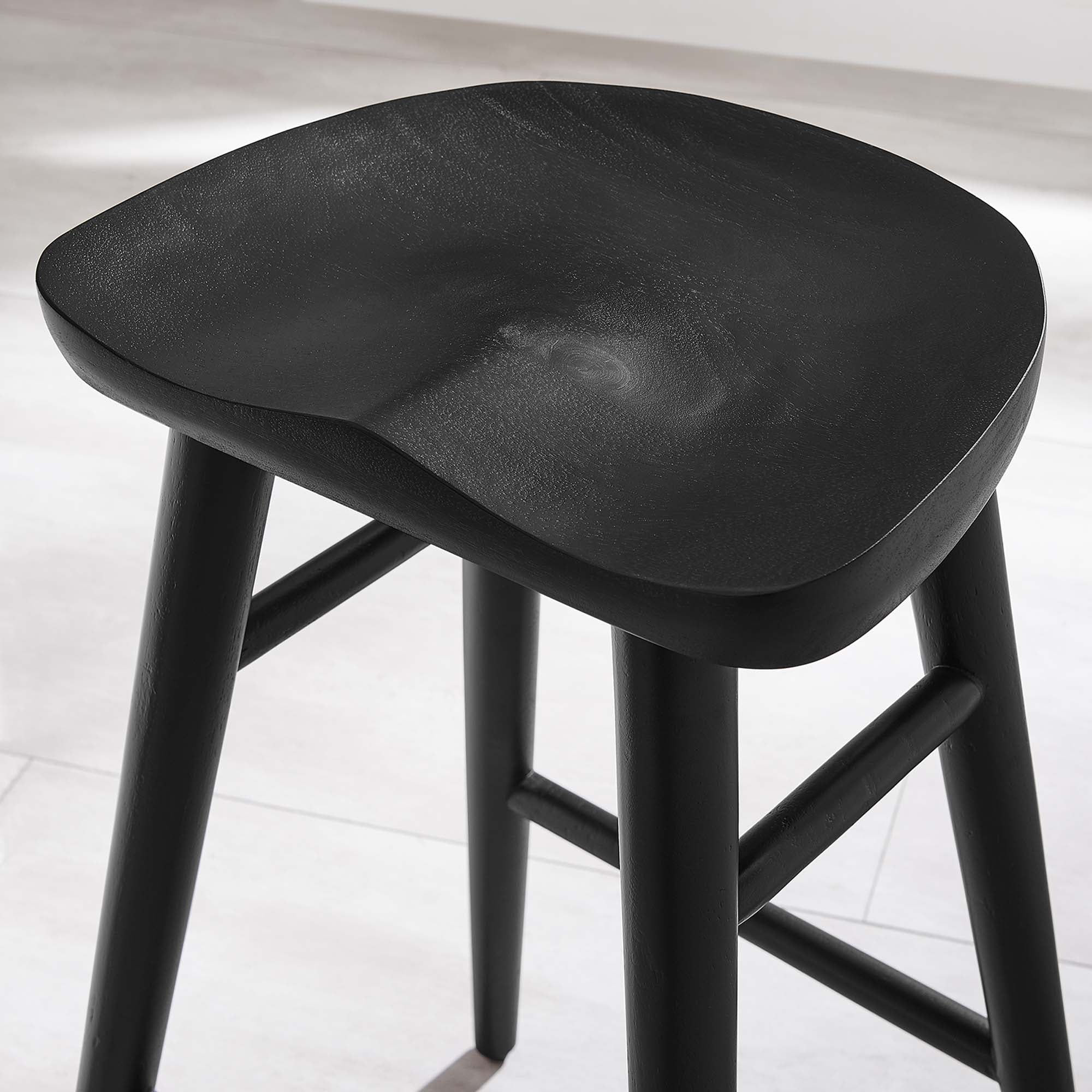 Saville Backless Wood Counter Stools - Set of 2 by Modway